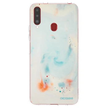 Picasee Samsung Galaxy A20s Hülle - Transparentes Silikon - Splash