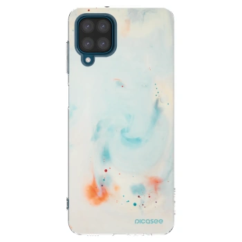Picasee Samsung Galaxy A12 A125F Hülle - Transparentes Silikon - Splash