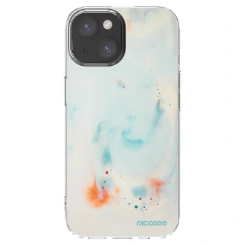 Picasee Apple iPhone 15 Hülle - Transparentes Silikon - Splash