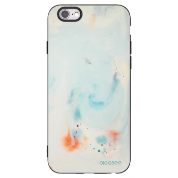 Picasee Apple iPhone 6/6S Hülle - Schwarzes Silikon - Splash