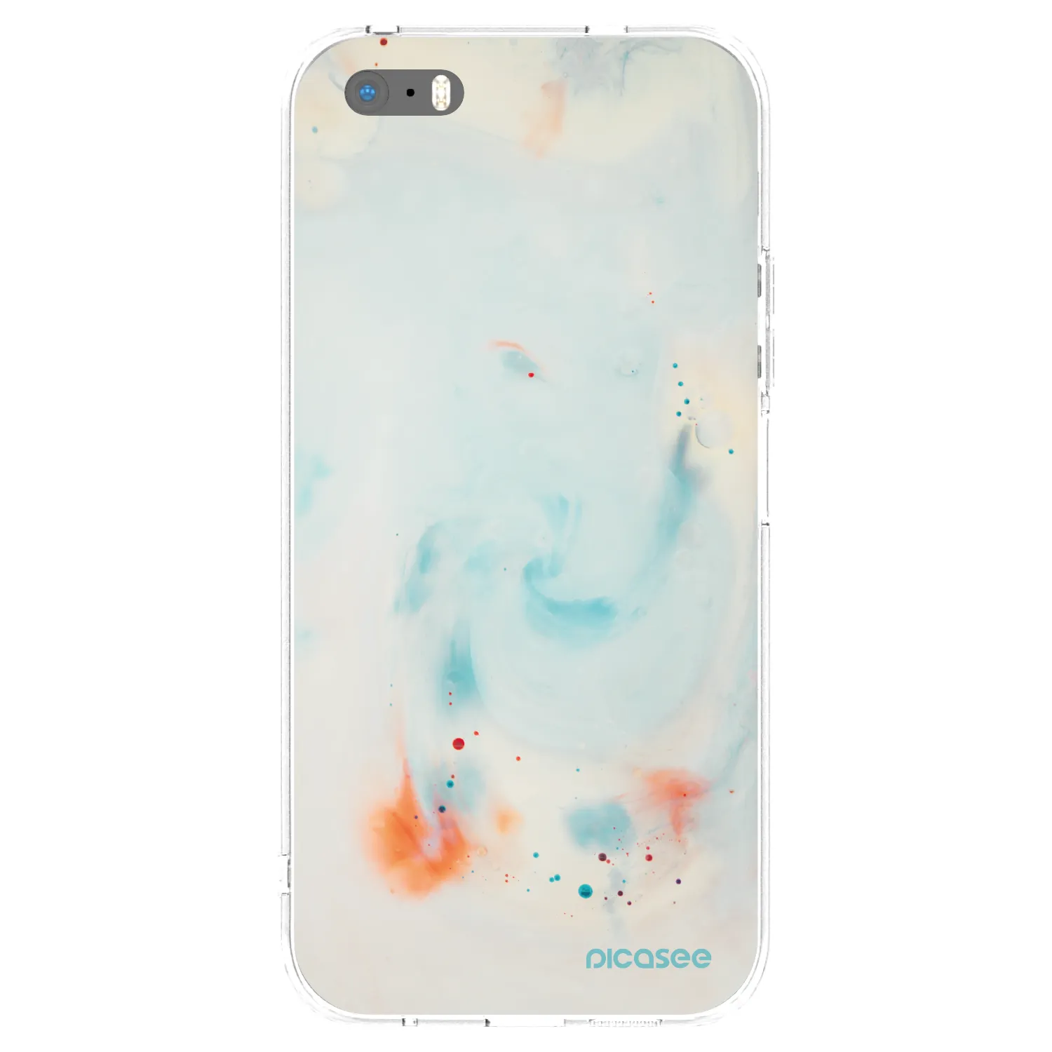 Picasee Apple iPhone 5/5S/SE Hülle - Transparentes Silikon - Splash