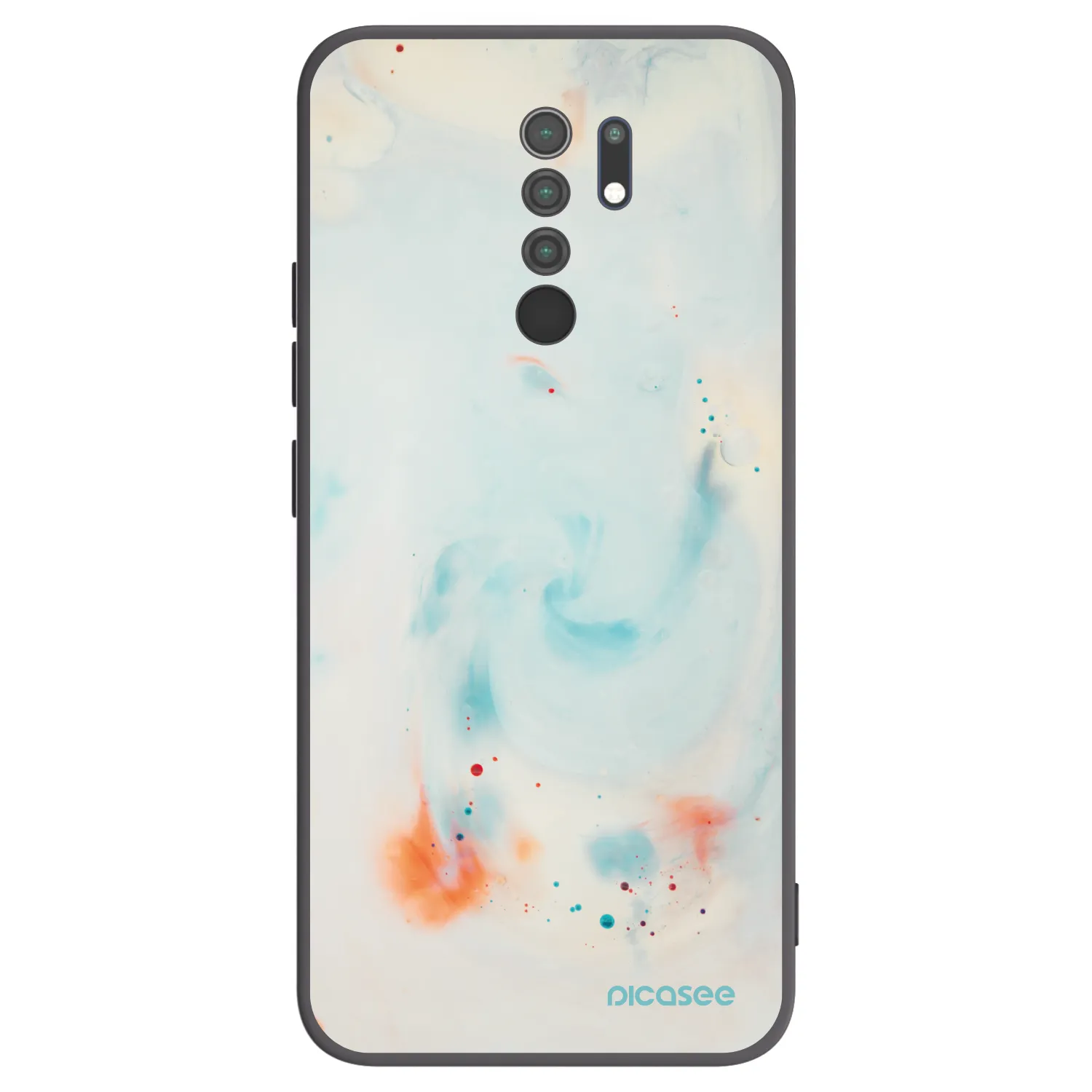Picasee Xiaomi Redmi 9 Hülle - Schwarzes Silikon - Splash