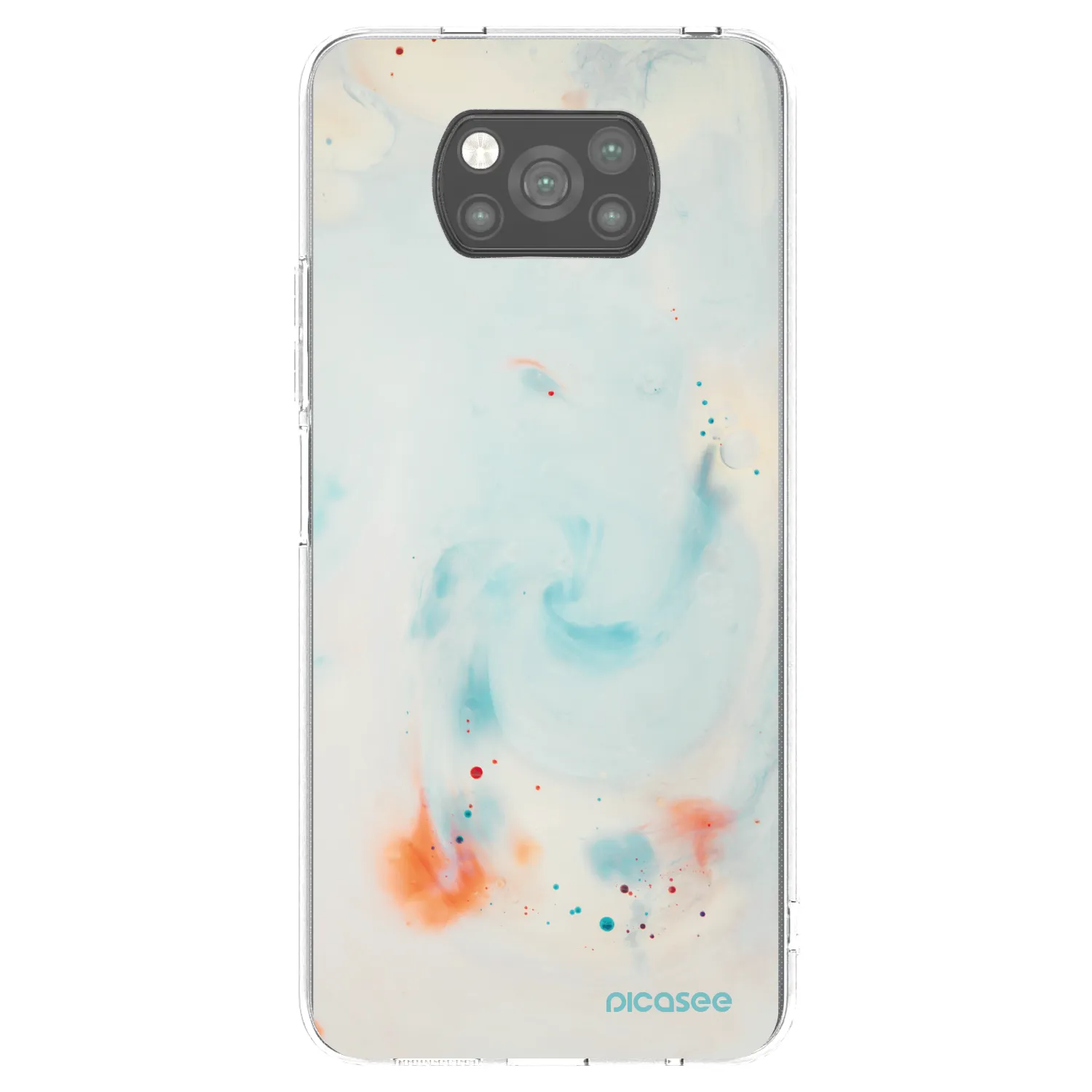 Picasee Xiaomi Poco X3 Hülle - Schwarzes Silikon - Splash