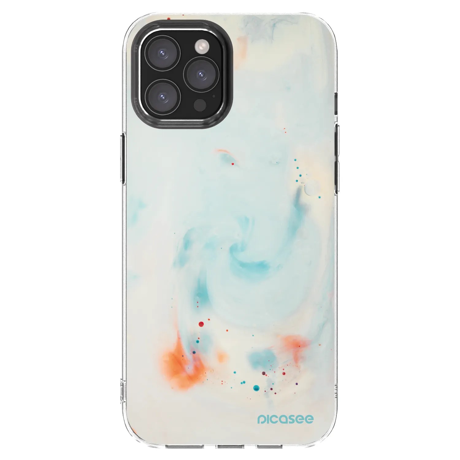 Picasee Apple iPhone 12 Pro Max Hülle - Transparentes Silikon - Splash