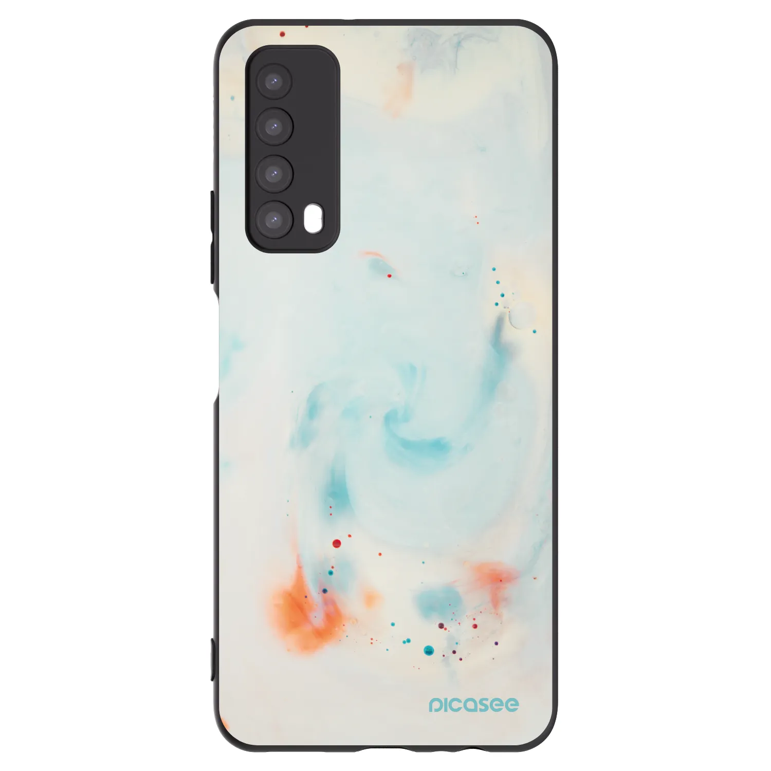Picasee Huawei P Smart 2021 Hülle - Schwarzes Silikon - Splash
