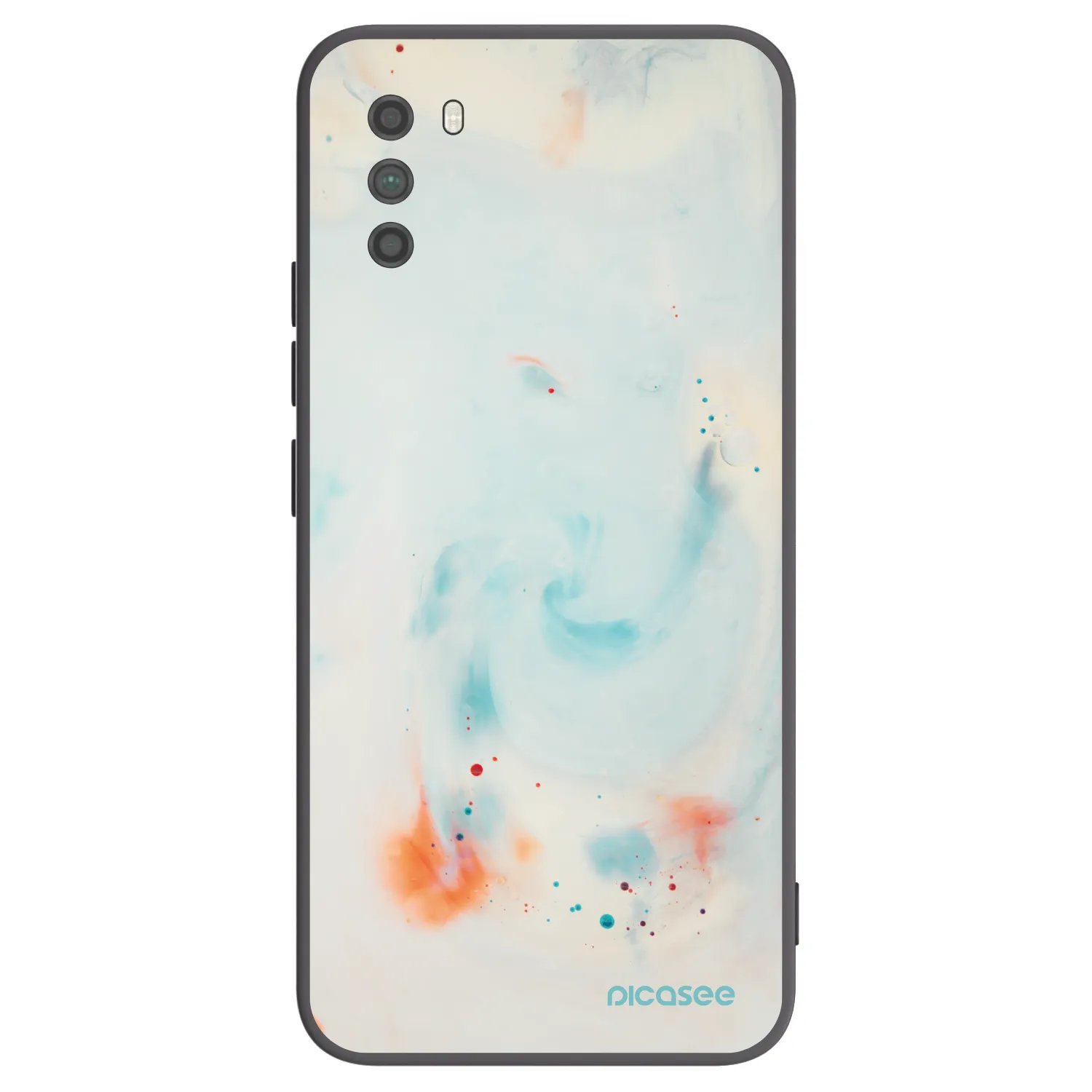 Picasee Xiaomi Poco M3 Hülle - Schwarzes Silikon - Splash