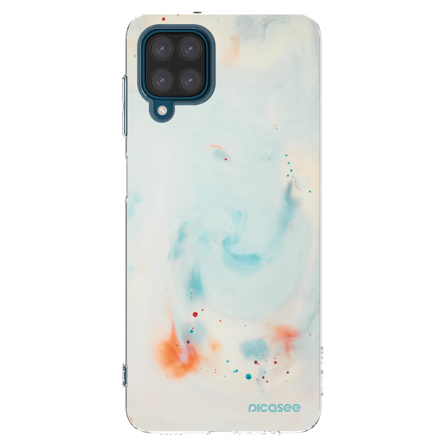Picasee Samsung Galaxy A12 A125F Hülle - Transparentes Silikon - Splash