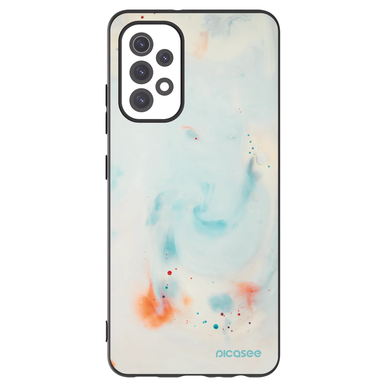 Picasee Samsung Galaxy A32 5G A326B Hülle - Schwarzes Silikon - Splash