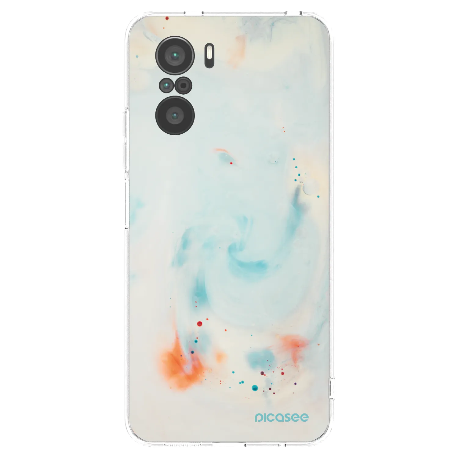 Picasee Xiaomi Poco F3 Hülle - Transparentes Silikon - Splash