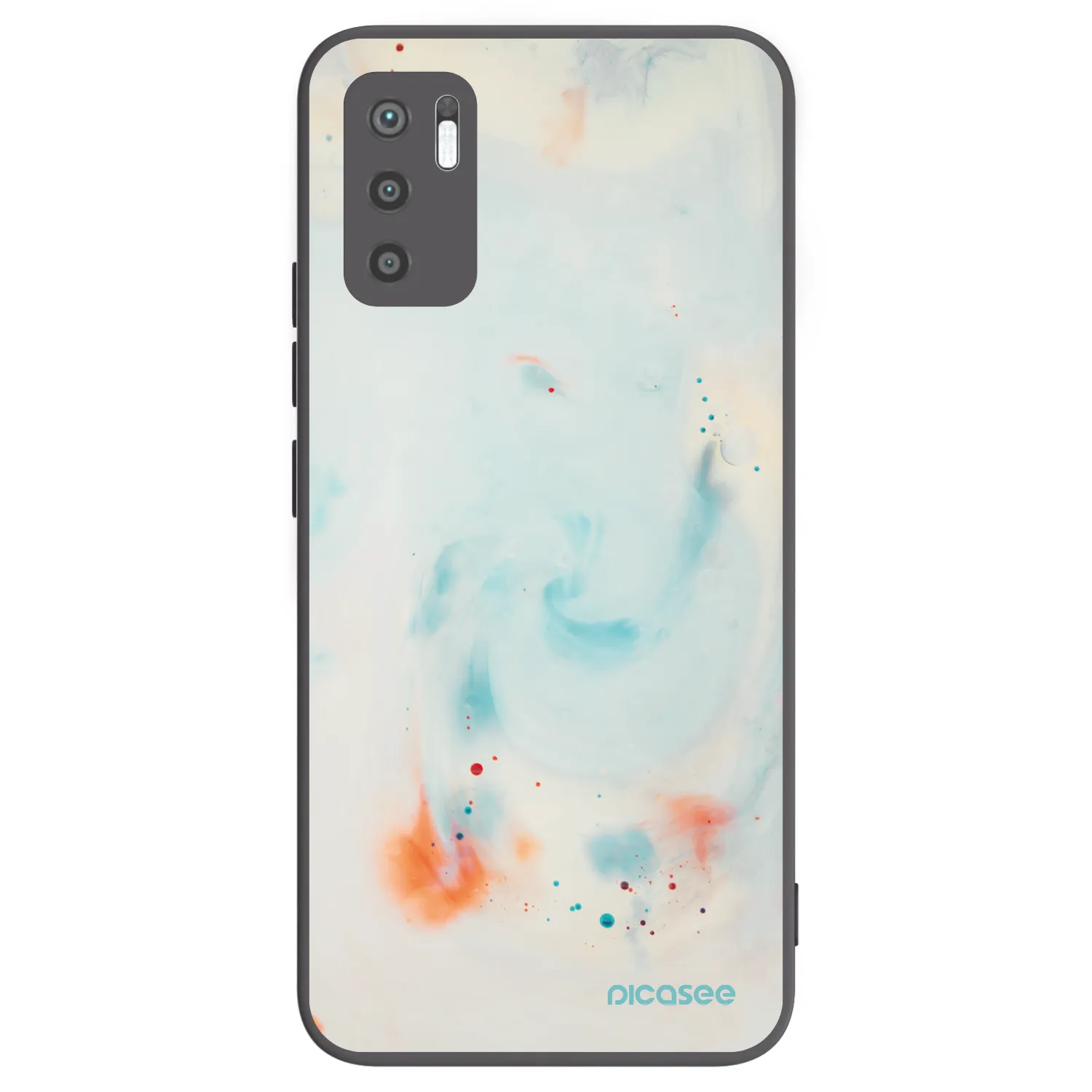 Picasee Xiaomi Redmi Note 10 5G Hülle - Schwarzes Silikon - Splash