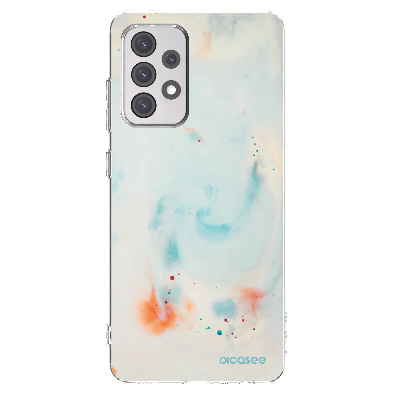 Picasee Samsung Galaxy A52s 5G A528B Hülle - Transparentes Silikon - Splash
