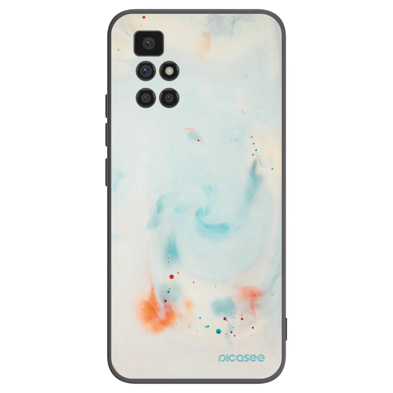 Picasee Xiaomi Redmi 10 Hülle - Schwarzes Silikon - Splash