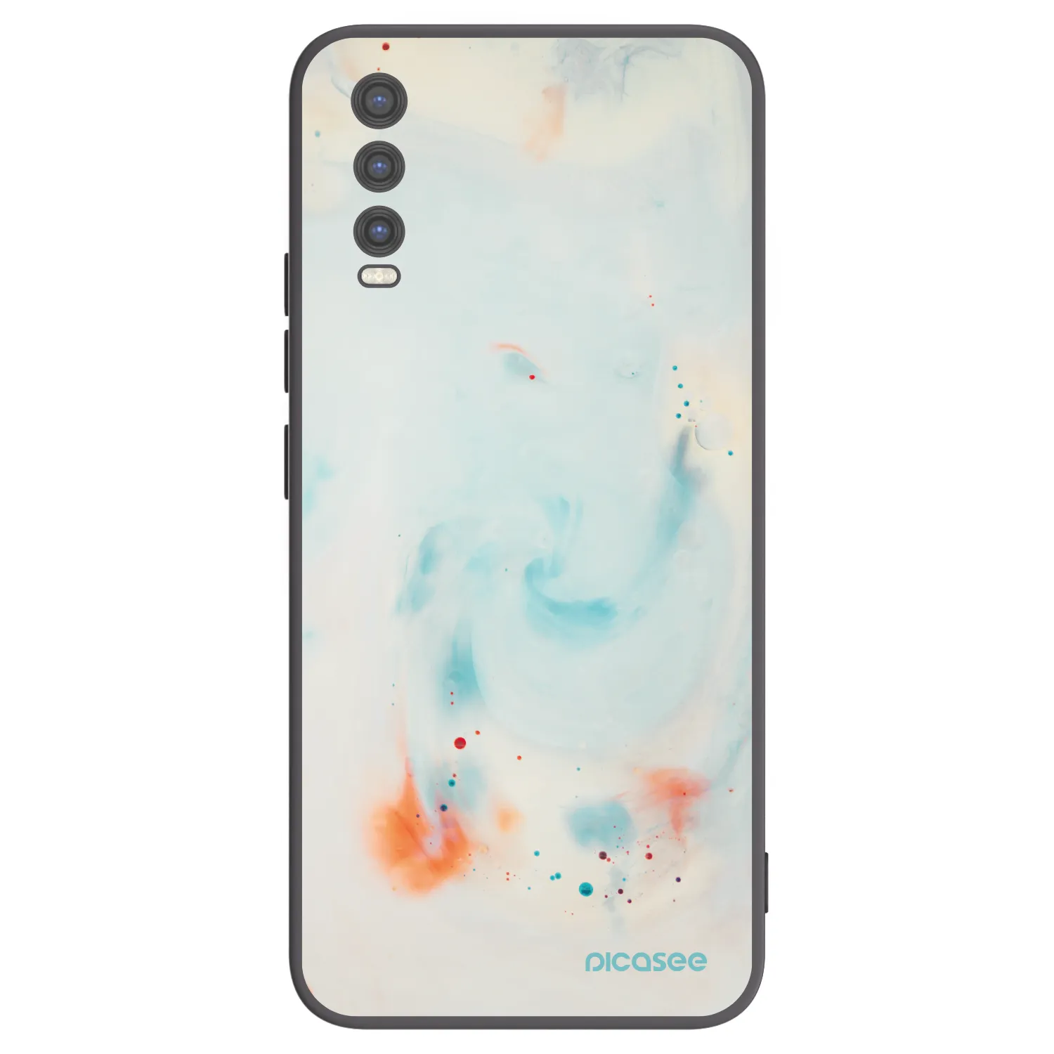 Picasee Vivo Y20s Hülle - Schwarzes Silikon - Splash