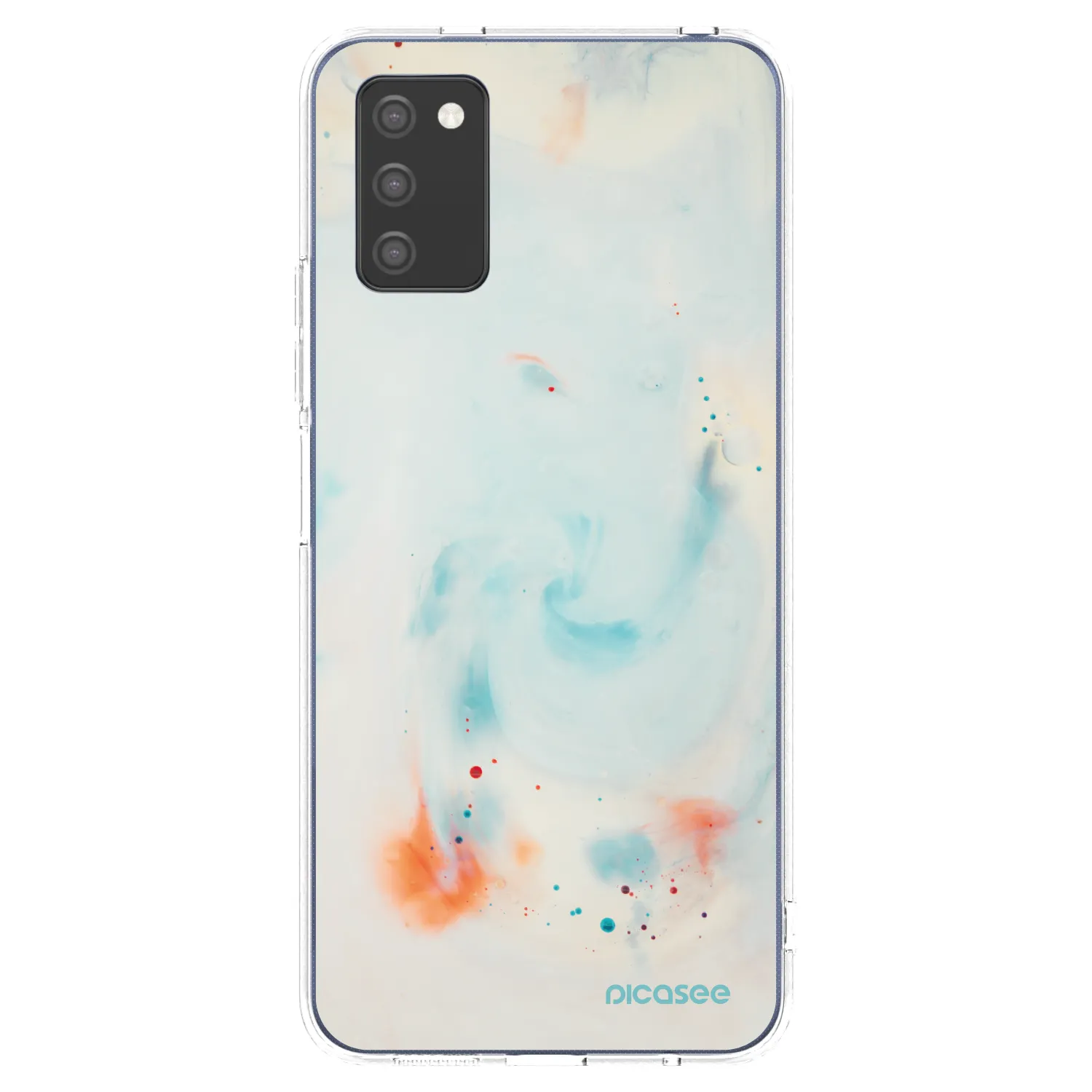 Picasee Samsung Galaxy A03s A037G Hülle - Transparentes Silikon - Splash