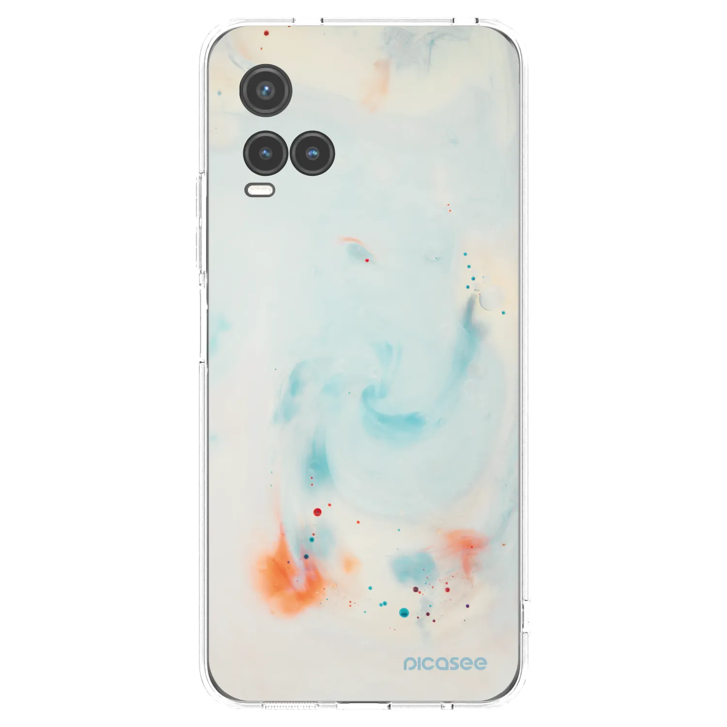 Picasee Vivo Y33s Hülle - Transparentes Silikon - Splash