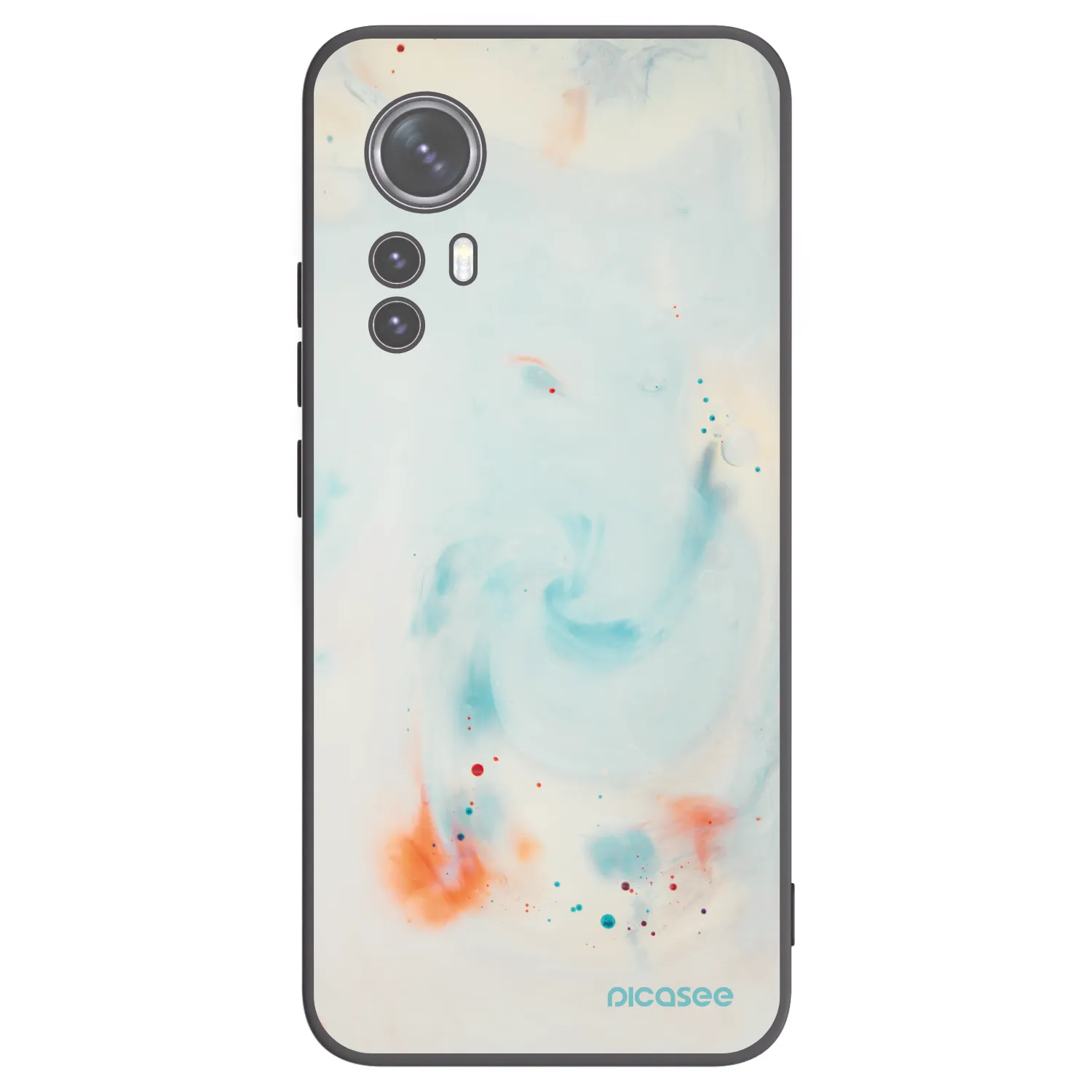 Picasee Xiaomi 12 Hülle - Schwarzes Silikon - Splash