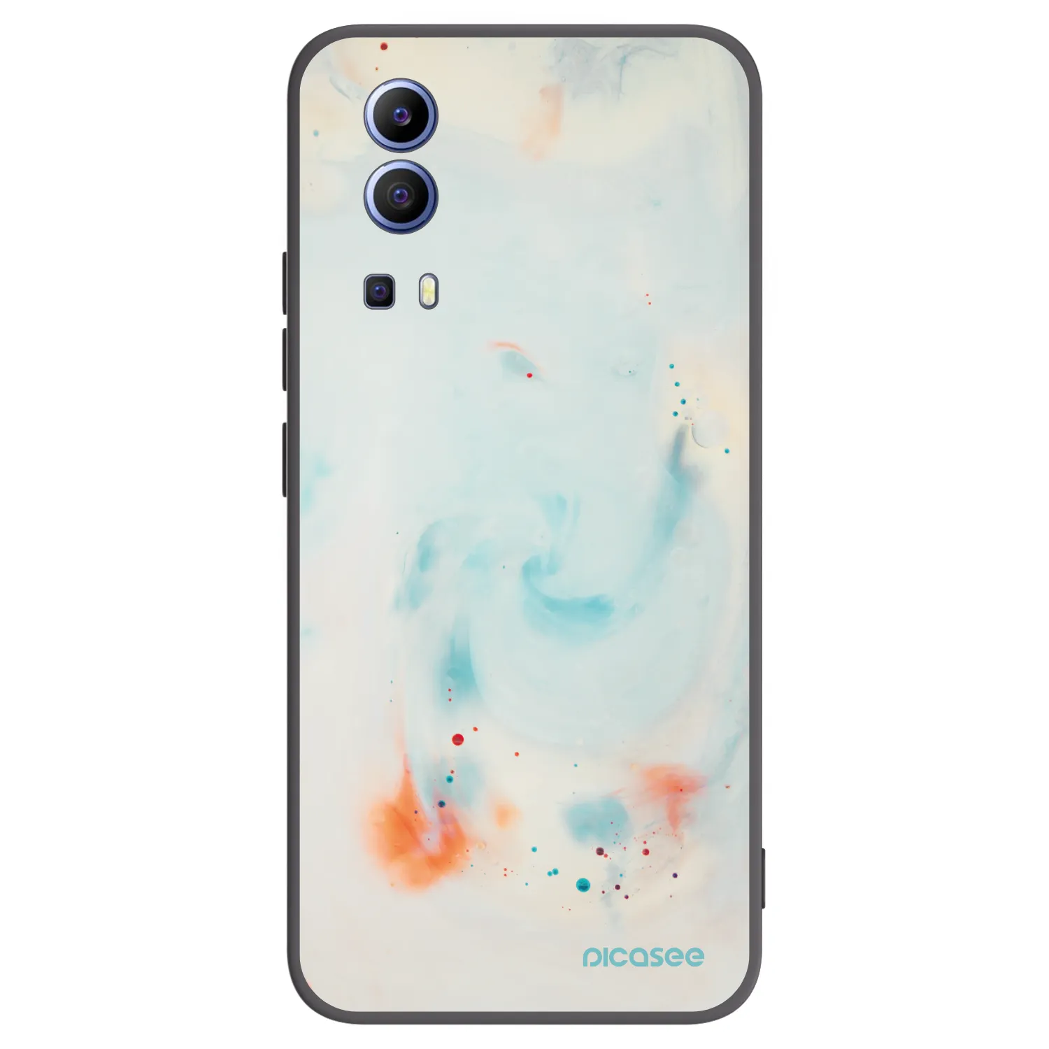 Picasee Vivo Y52 5G Hülle - Schwarzes Silikon - Splash