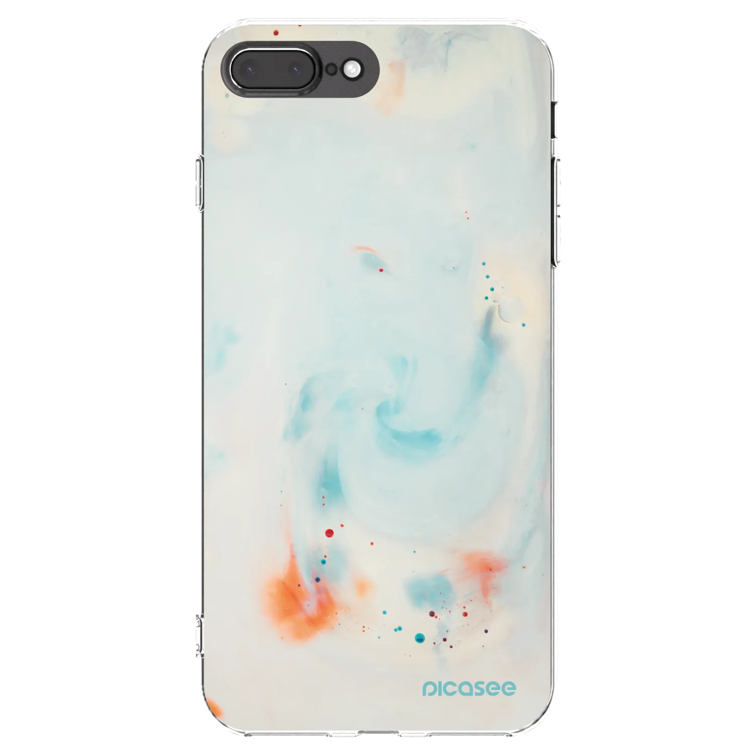 Picasee Apple iPhone 8 Plus Hülle - Transparentes Silikon - Splash