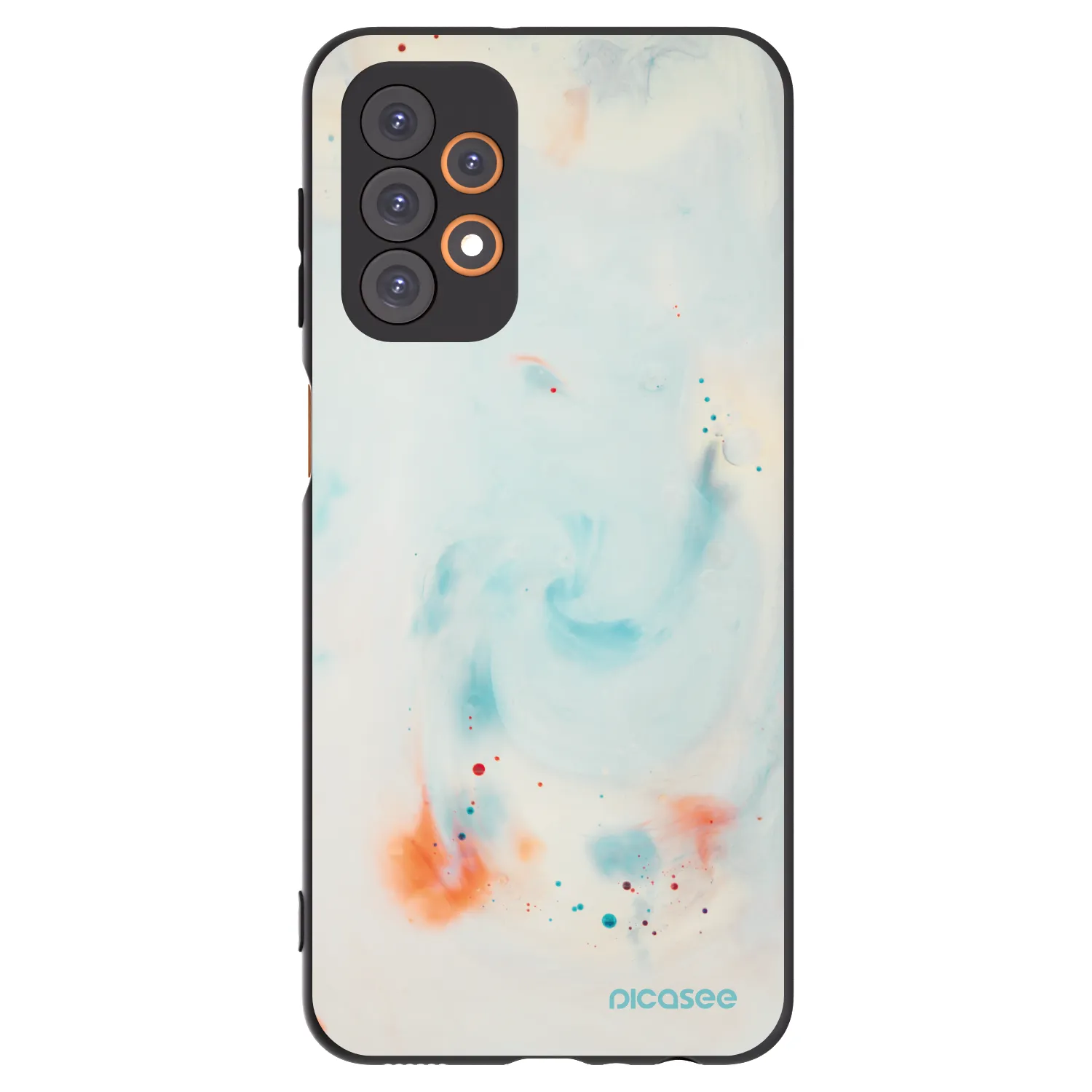 Picasee Samsung Galaxy A23 A235F 4G Hülle - Schwarzes Silikon - Splash