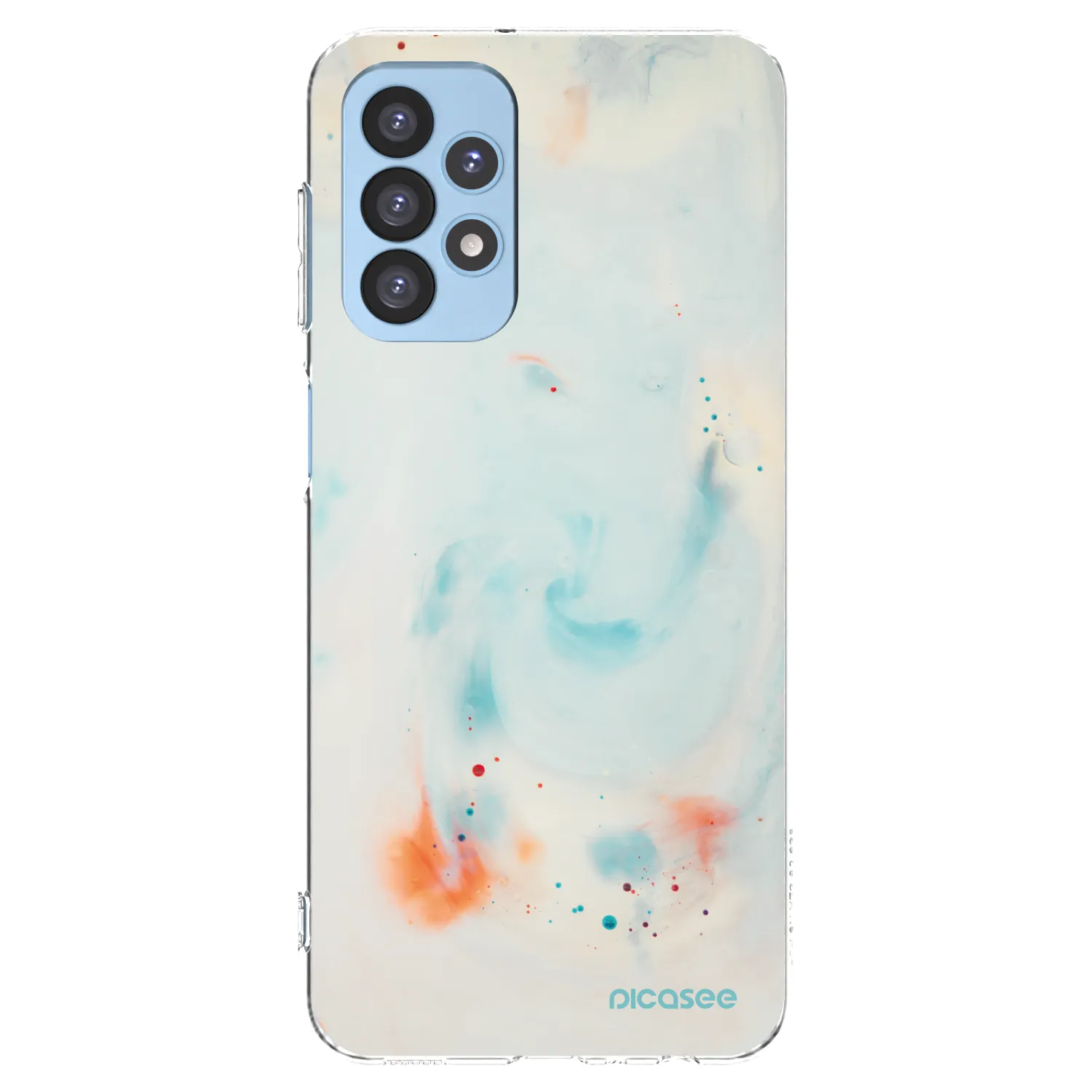 Picasee Samsung Galaxy A23 A235F 4G Hülle - Transparentes Silikon - Splash