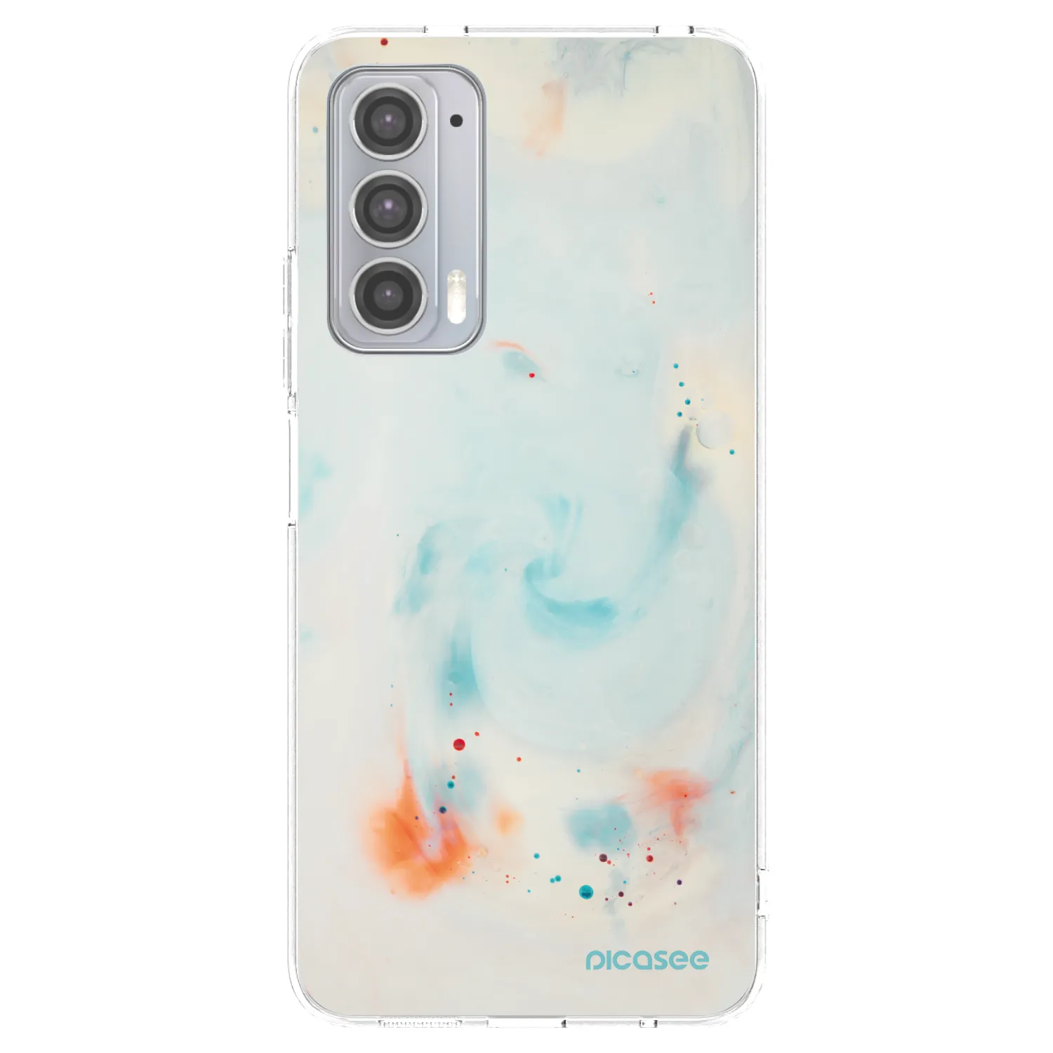 Picasee Motorola Edge 20 Hülle - Transparentes Silikon - Splash