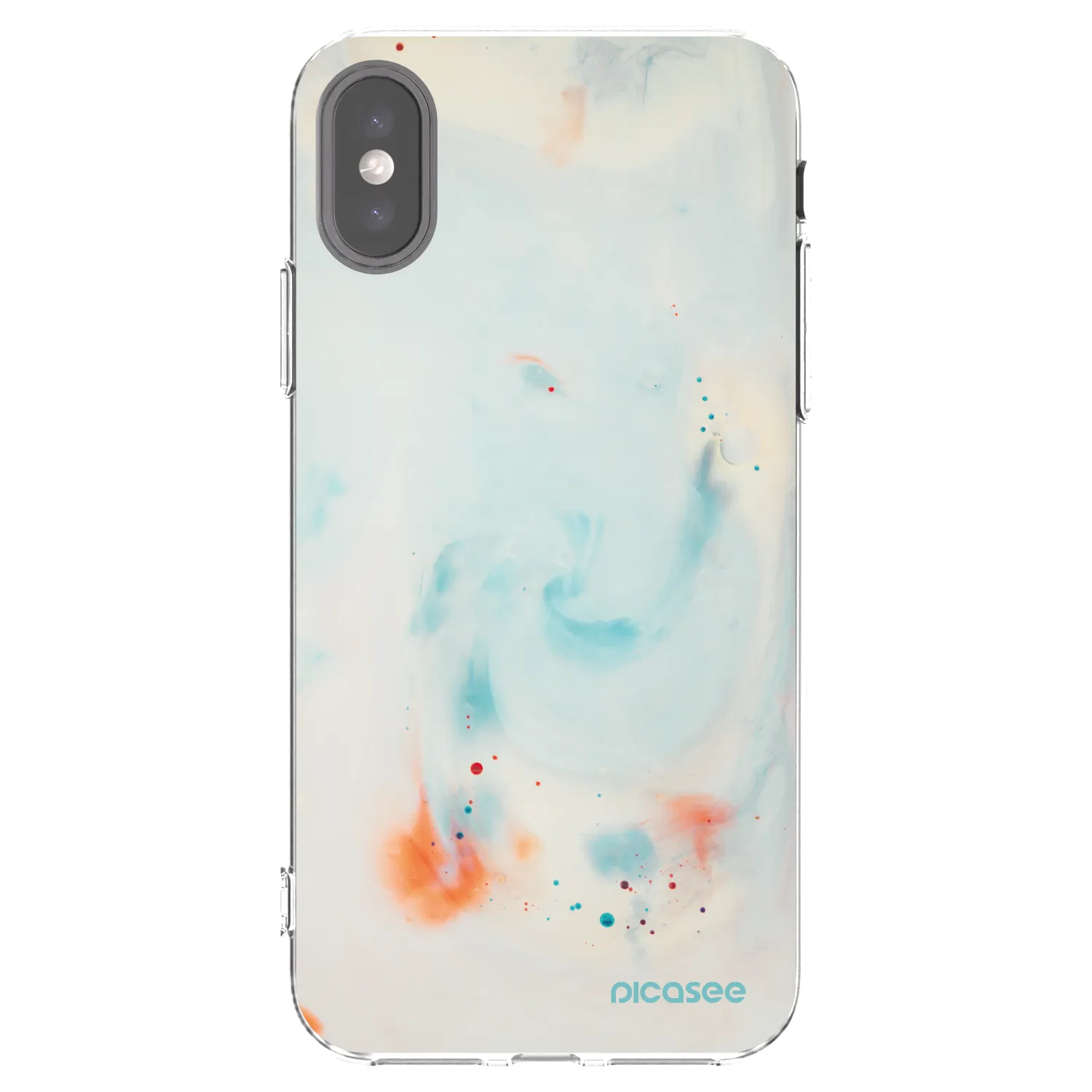 Picasee Apple iPhone X/XS Hülle - Transparentes Silikon - Splash