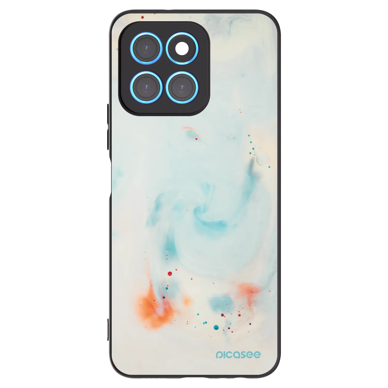 Picasee Honor X8 5G Hülle - Schwarzes Silikon - Splash