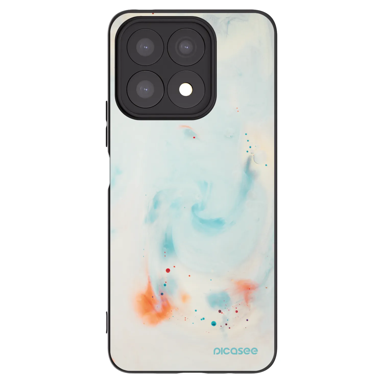 Picasee Honor X8a Hülle - Schwarzes Silikon - Splash