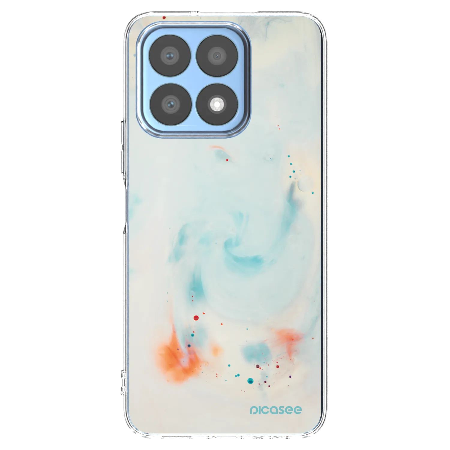 Picasee Honor X8a Hülle - Transparentes Silikon - Splash