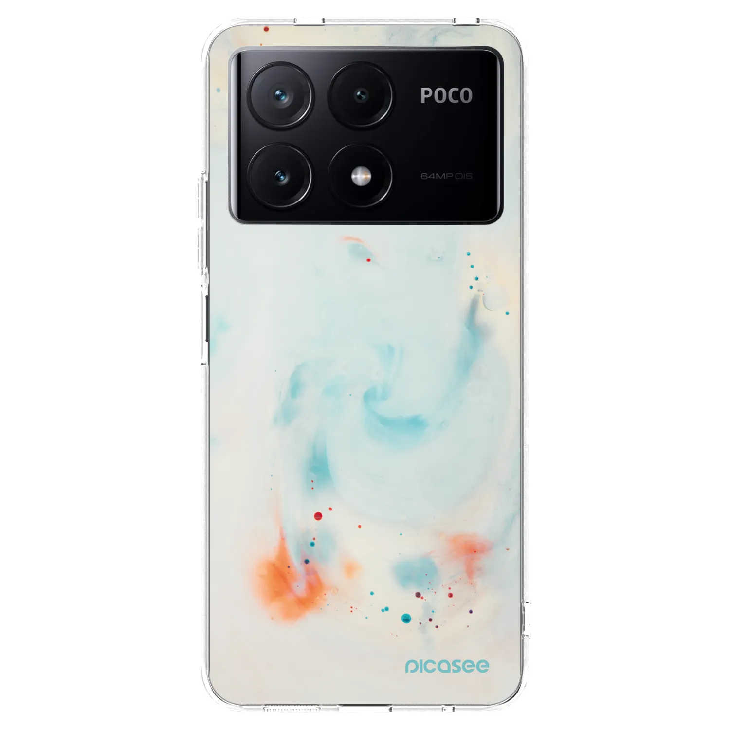 Picasee Xiaomi Poco X6 Pro Hülle - Transparentes Silikon - Splash
