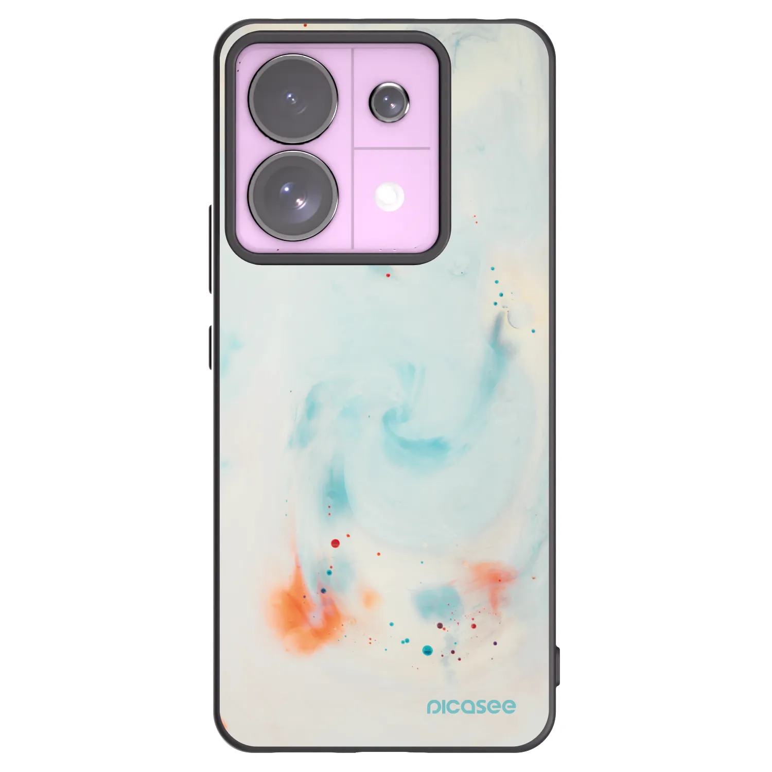 Picasee Xiaomi Redmi Note 13 Pro 5G Hülle - Schwarzes Silikon - Splash
