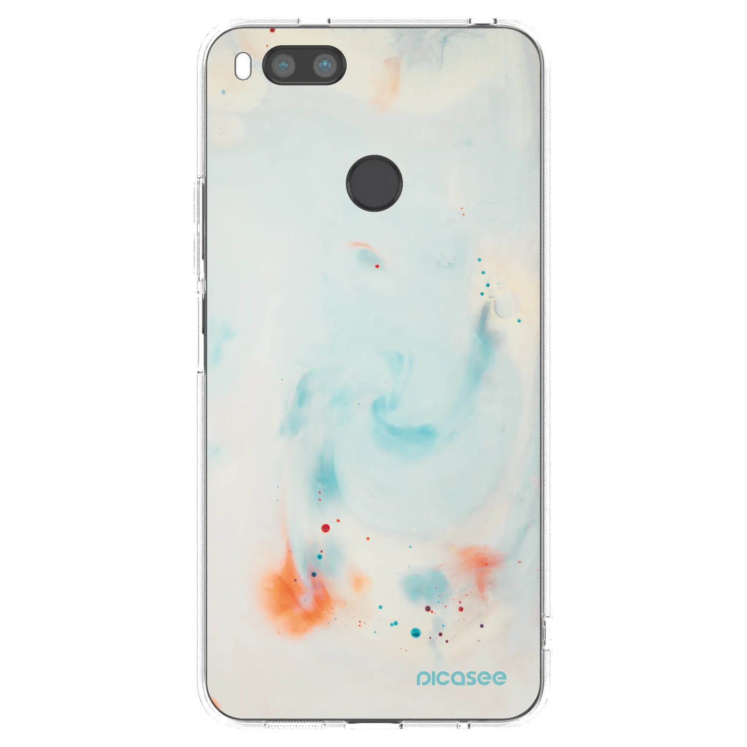 Picasee Xiaomi Mi A1 Global Hülle - Transparentes Silikon - Splash