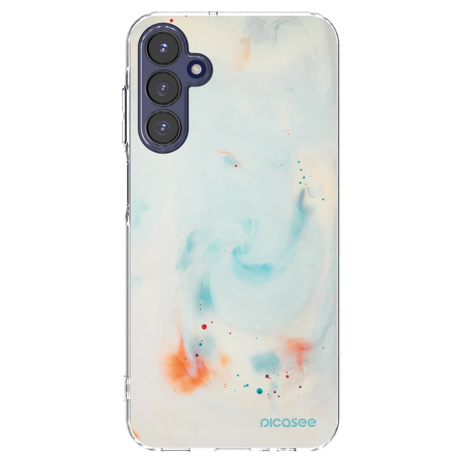 Picasee Samsung Galaxy A15 A155F 4G Hülle - Transparentes Silikon - Splash