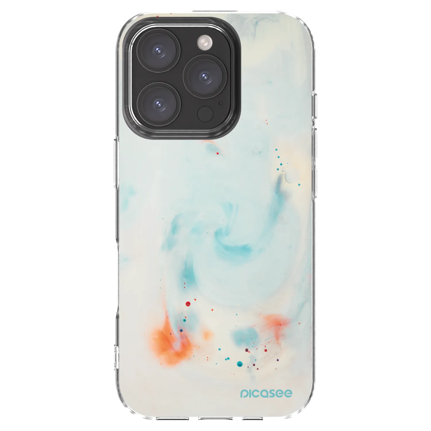 Picasee Apple iPhone 16 Pro Hülle - Transparentes Silikon - Splash