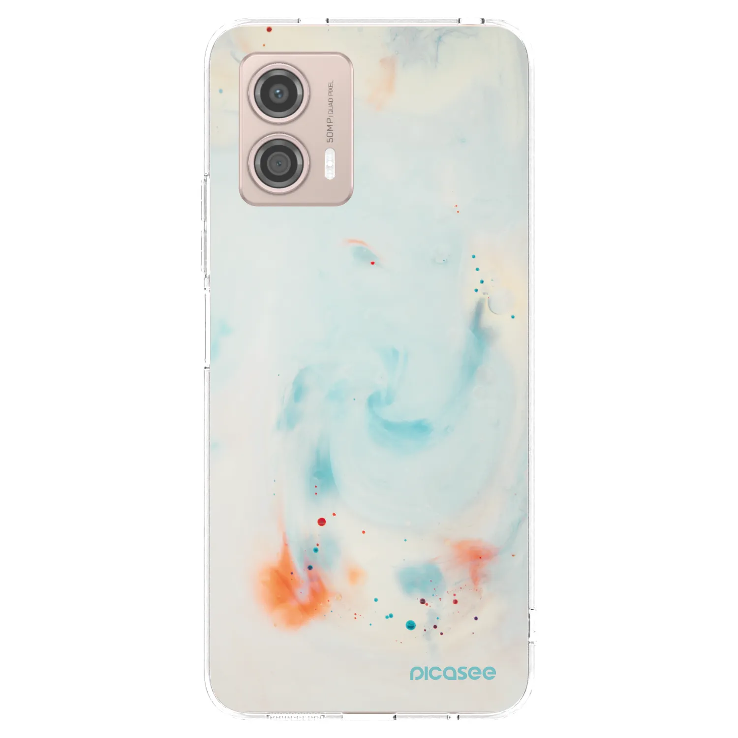 Picasee Motorola Moto G53 5G Hülle - Transparentes Silikon - Splash