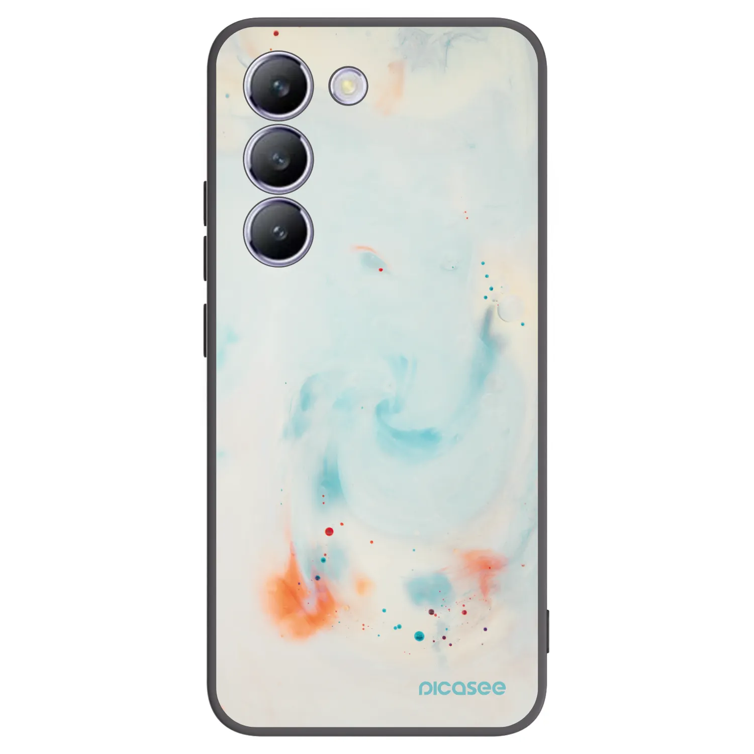 Picasee Vivo V40 SE 5G Hülle - Schwarzes Silikon - Splash