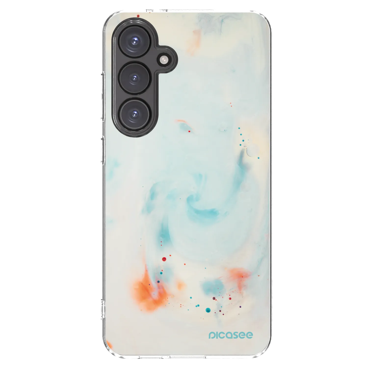 Picasee Samsung Galaxy S24 FE S721B Hülle - Transparentes Silikon - Splash