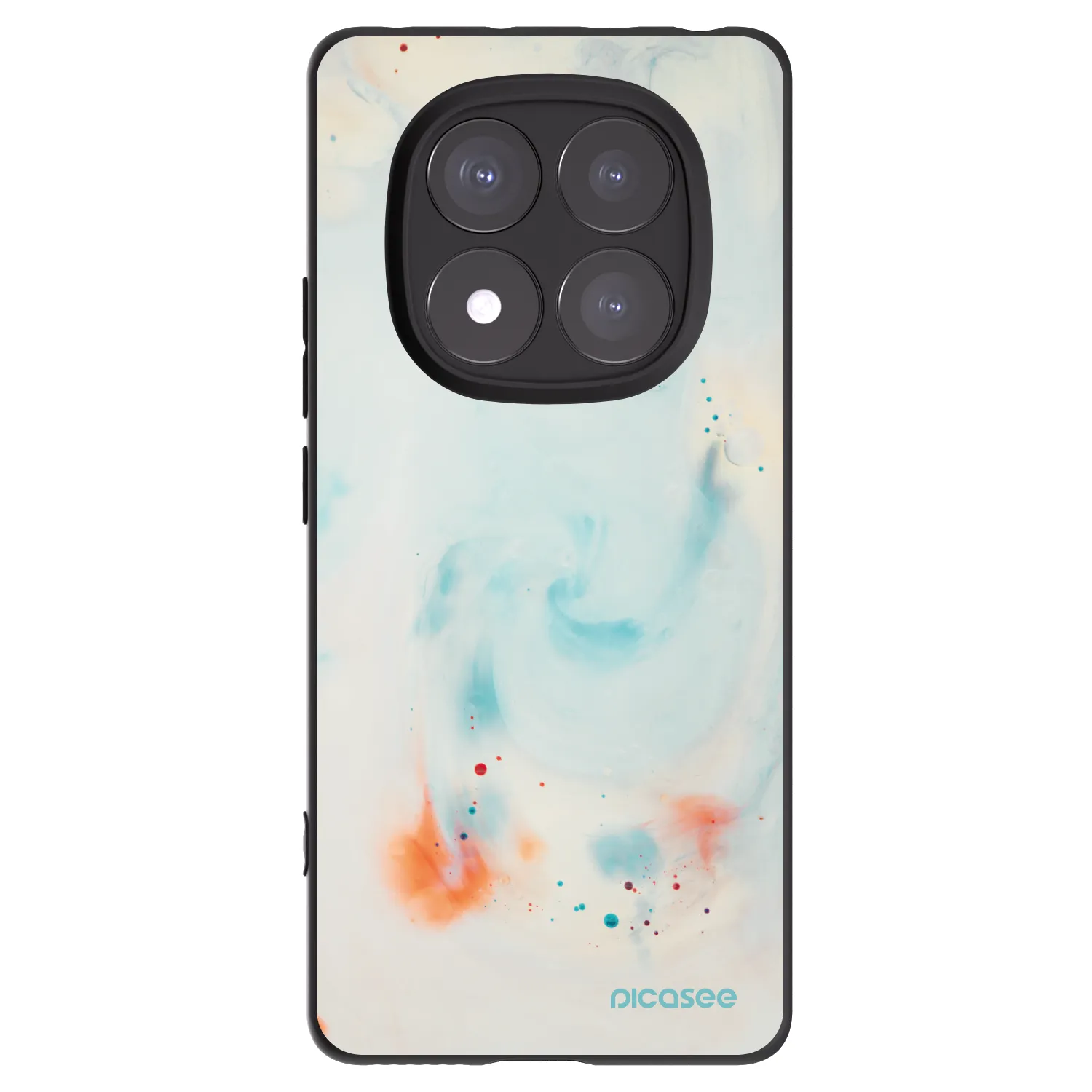 Picasee Xiaomi Redmi Note 14 Pro+ 5G Hülle - Schwarzes Silikon - Splash