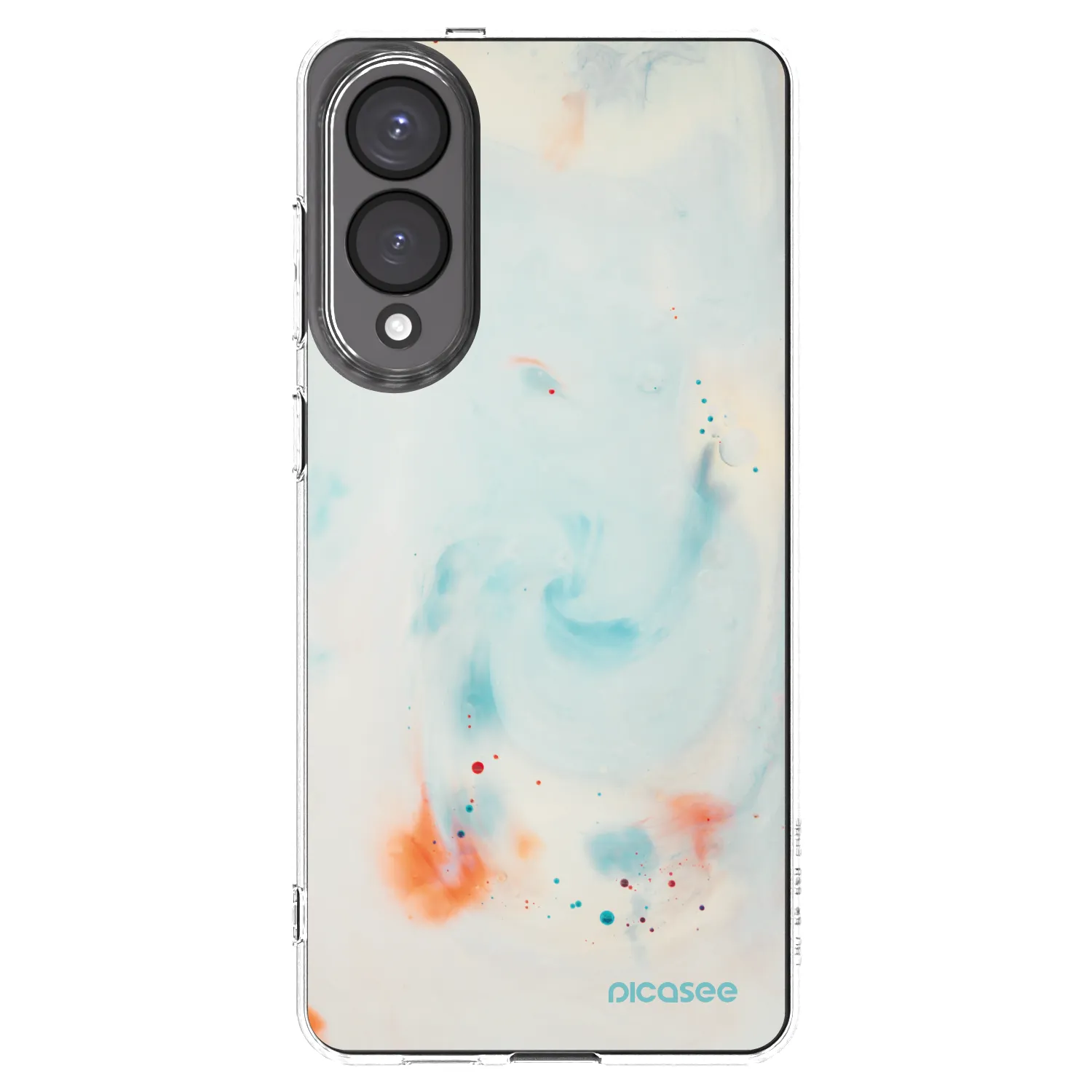 Picasee Samsung Galaxy S25 Edge 5G Hülle - Transparentes Silikon - Splash