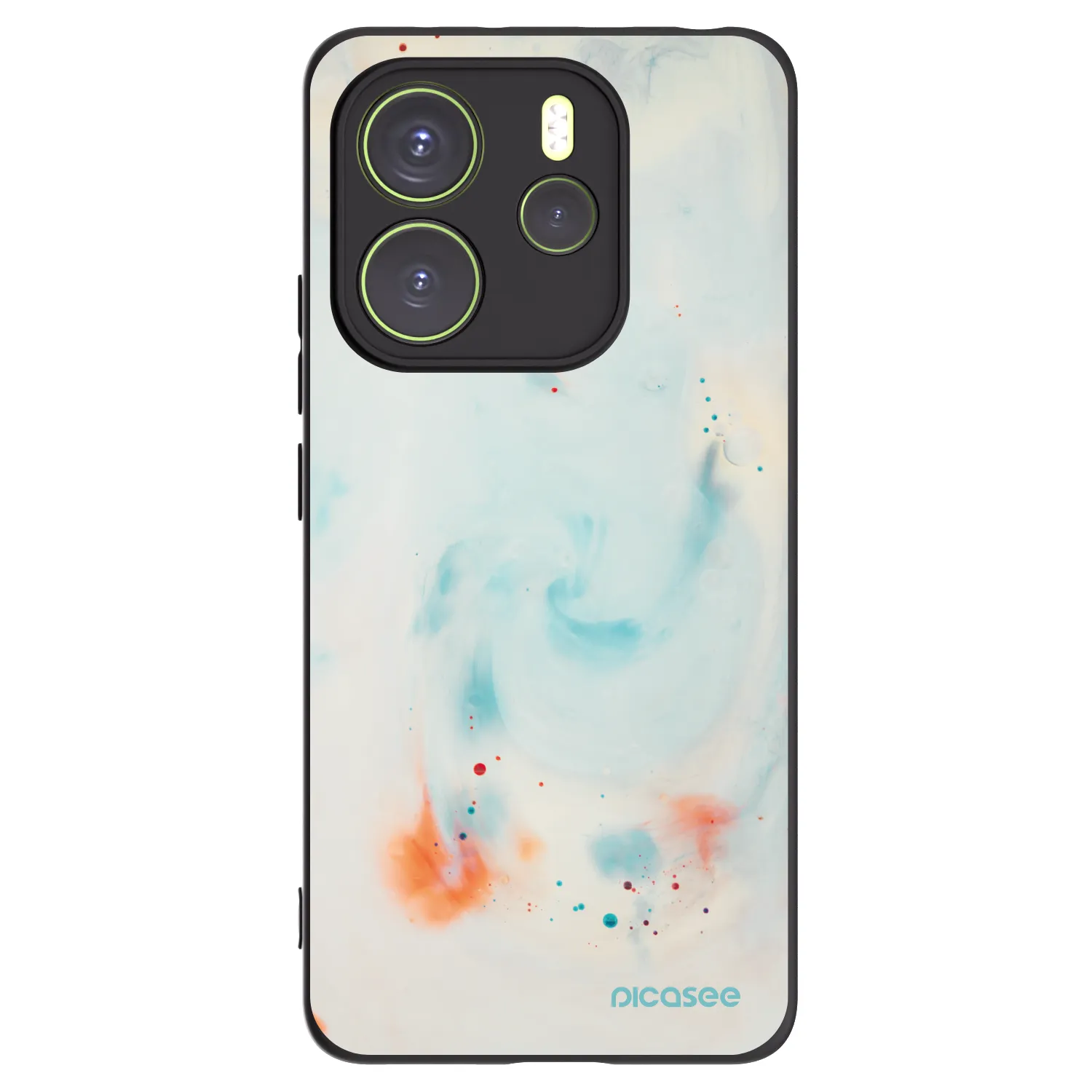 Picasee Xiaomi Redmi Note 14 4G Hülle - Schwarzes Silikon - Splash
