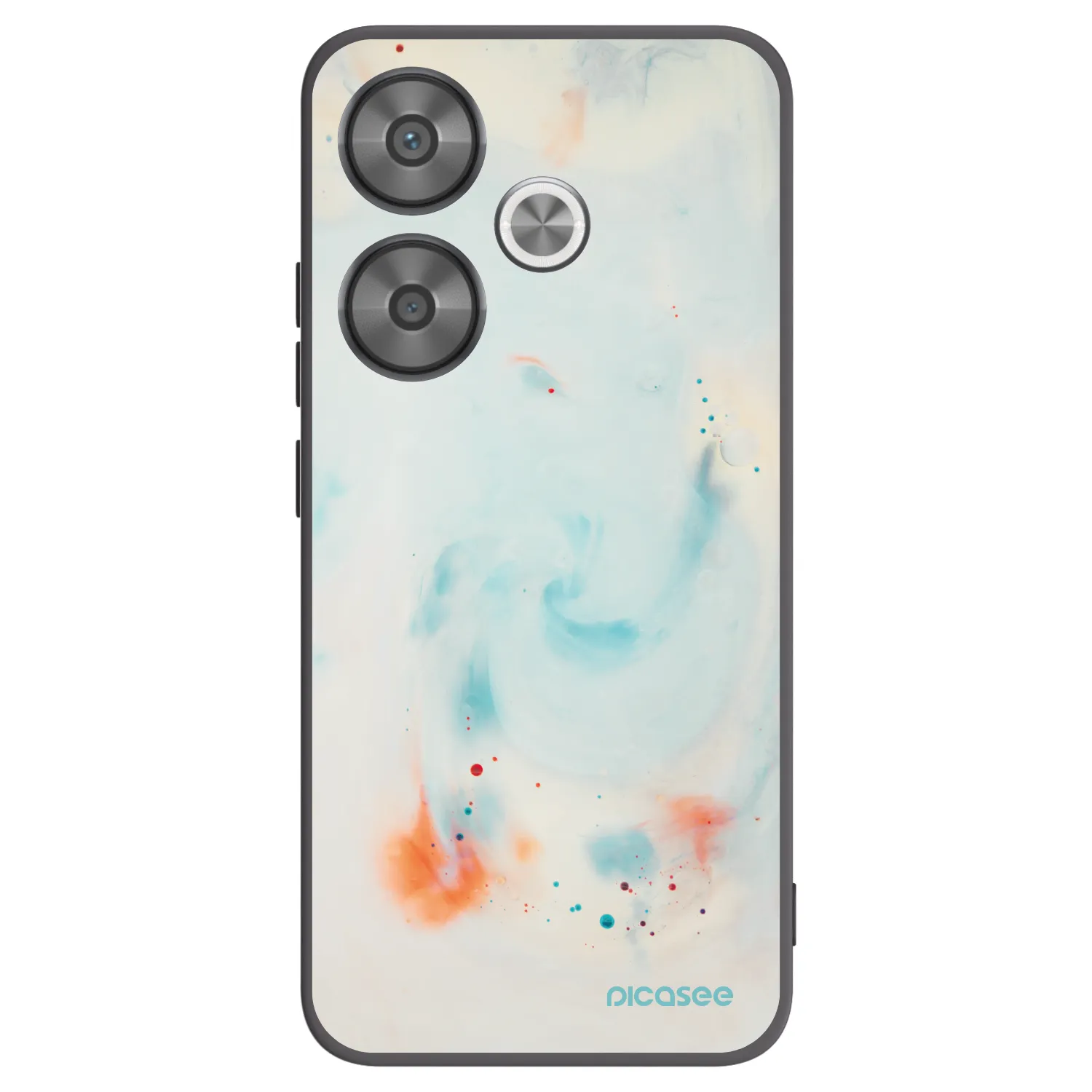 Picasee Xiaomi Poco F6 Hülle - Schwarzes Silikon - Splash