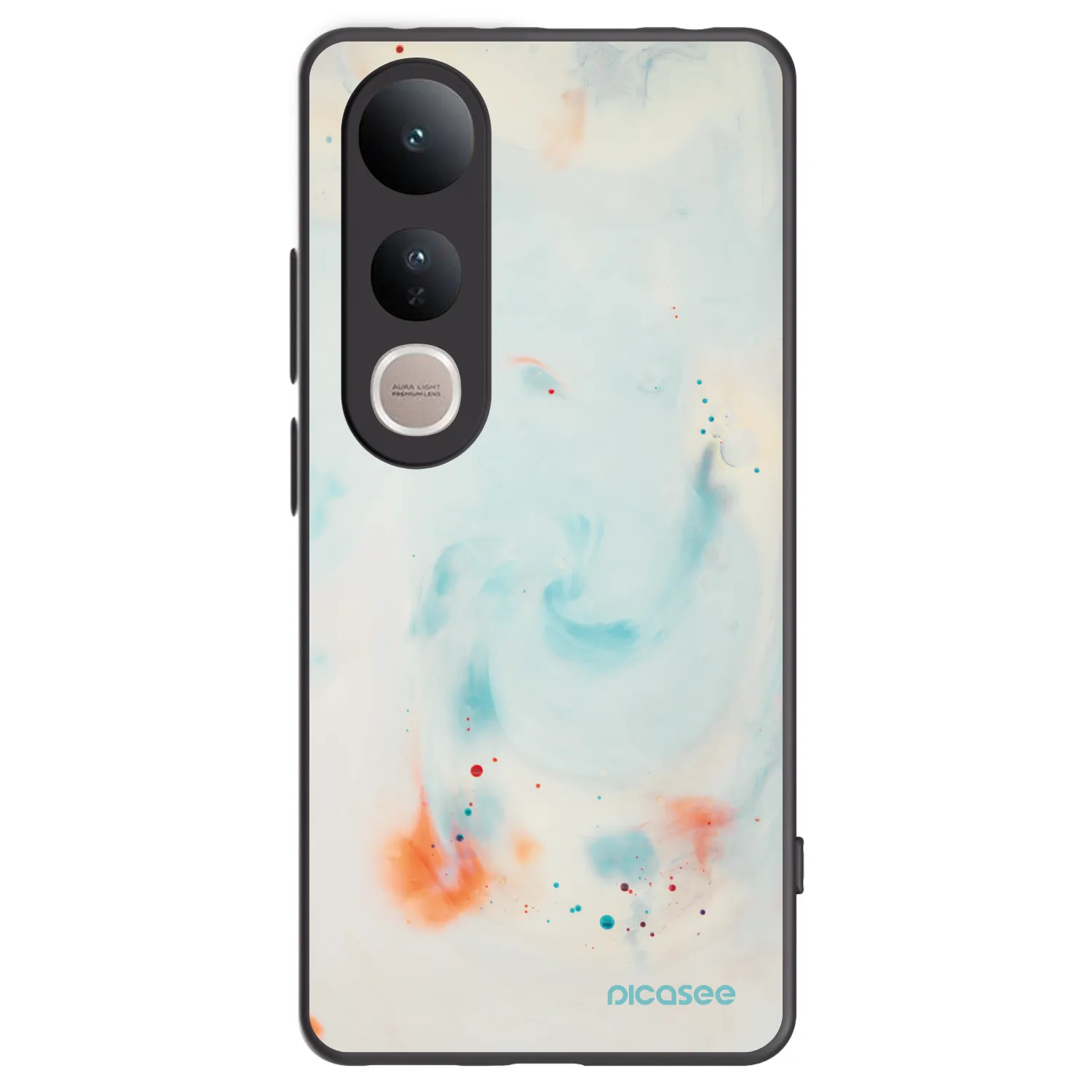 Picasee Vivo V50 Lite 5G Hülle - Schwarzes Silikon - Splash