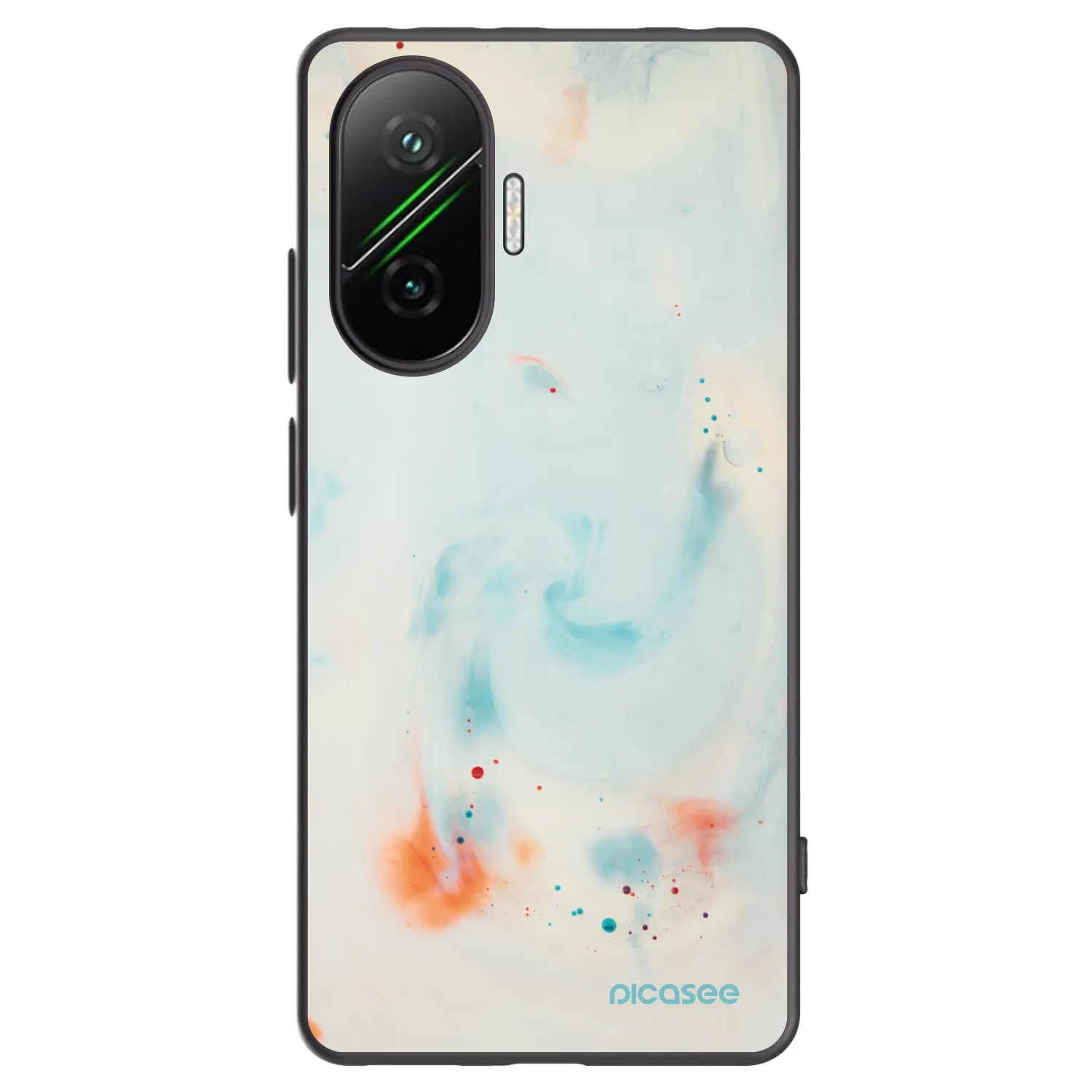 Picasee Xiaomi Poco F7 Pro 5G Hülle - Schwarzes Silikon - Splash