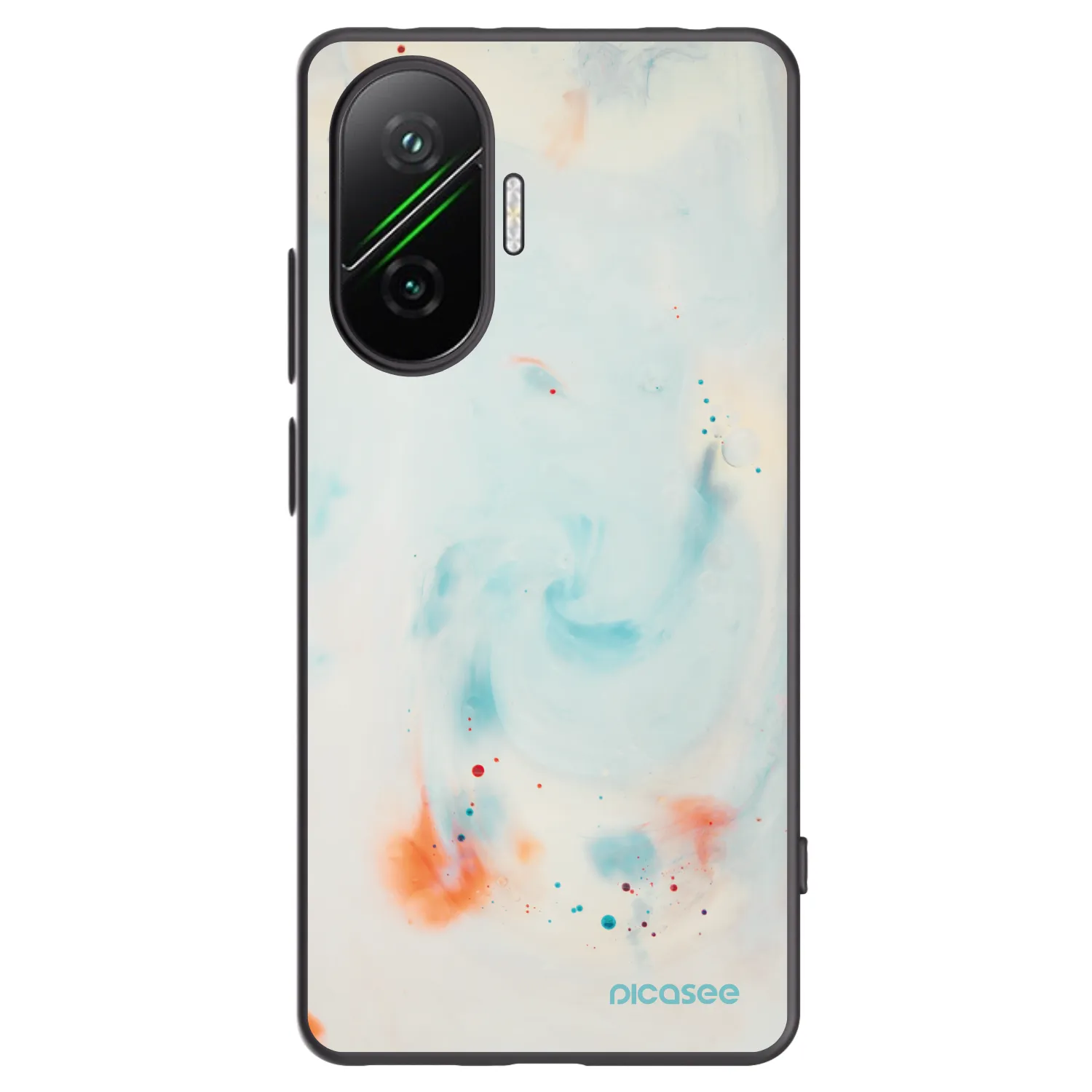 Picasee Xiaomi Poco F7 5G Hülle - Schwarzes Silikon - Splash