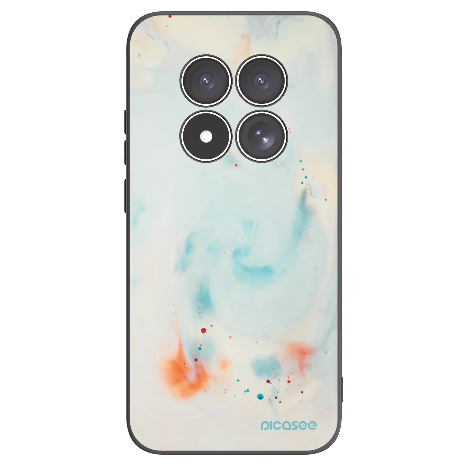 Picasee Xiaomi Redmi Note 15 Pro 4G Hülle - Schwarzes Silikon - Splash