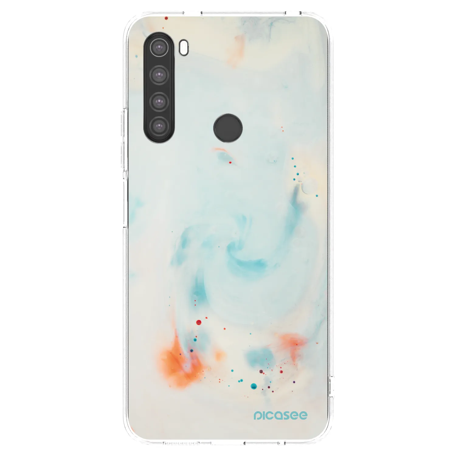 Picasee Xiaomi Redmi Note 8 Hülle - Transparentes Silikon - Splash