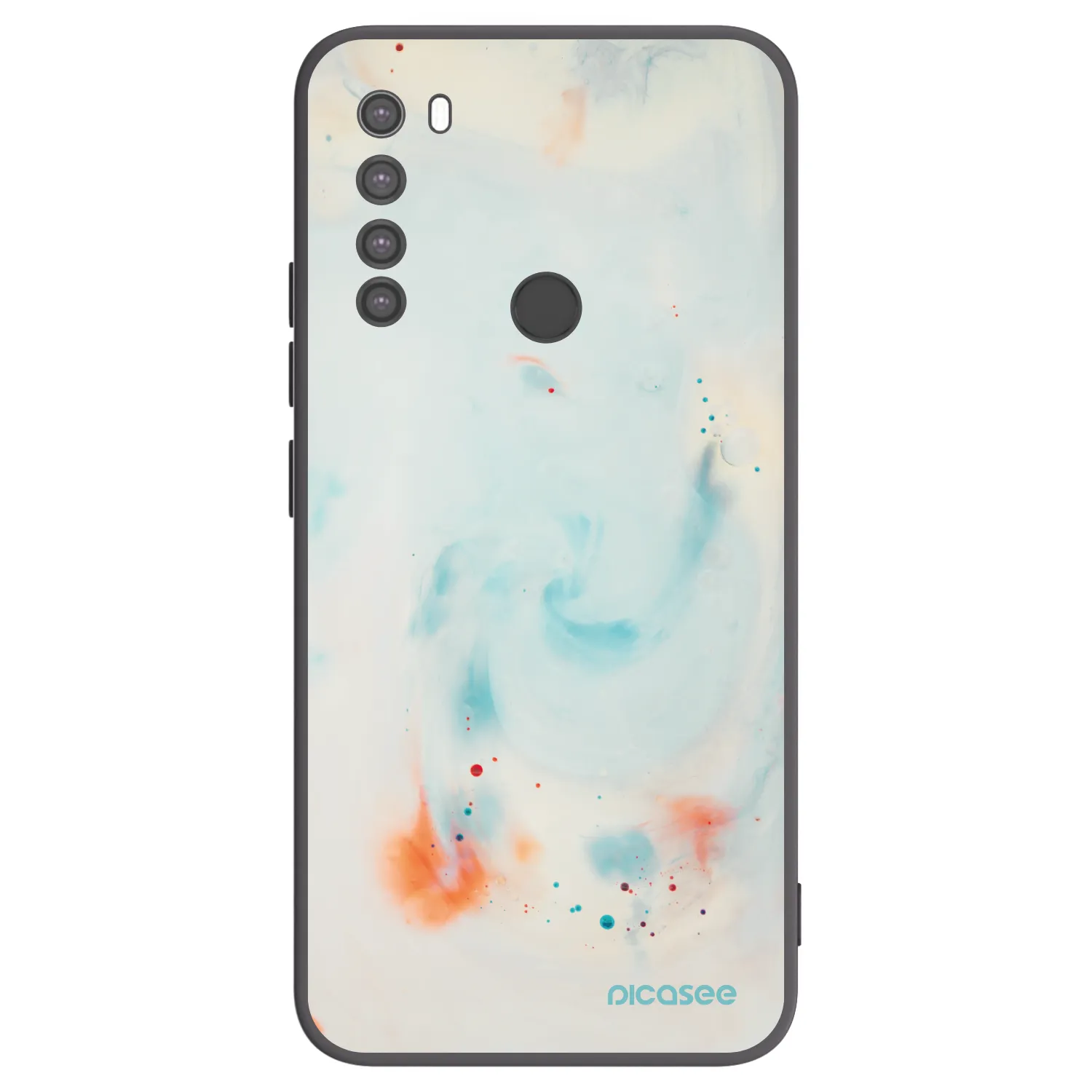 Picasee Xiaomi Redmi Note 8 Hülle - Schwarzes Silikon - Splash
