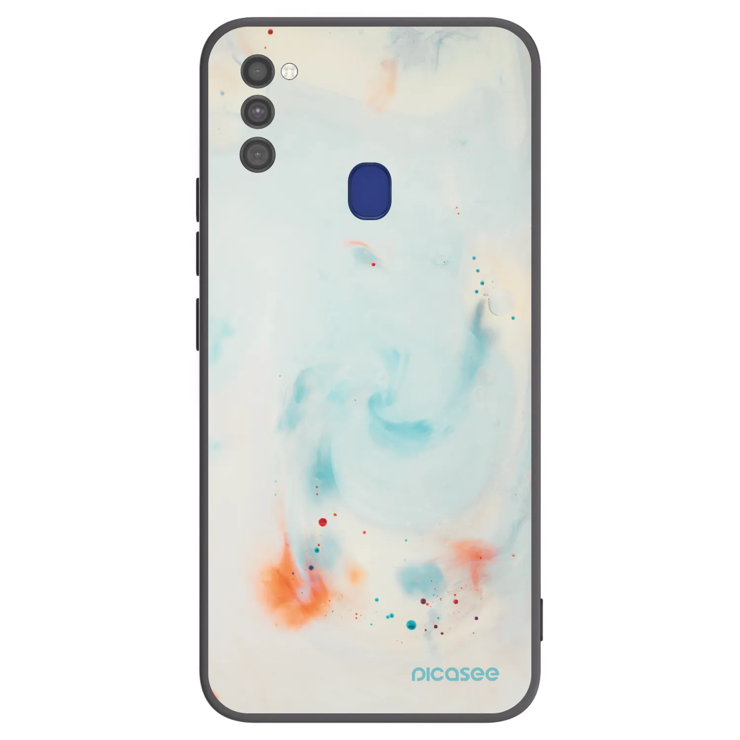 Picasee Samsung Galaxy M21 M215F Hülle - Schwarzes Silikon - Splash