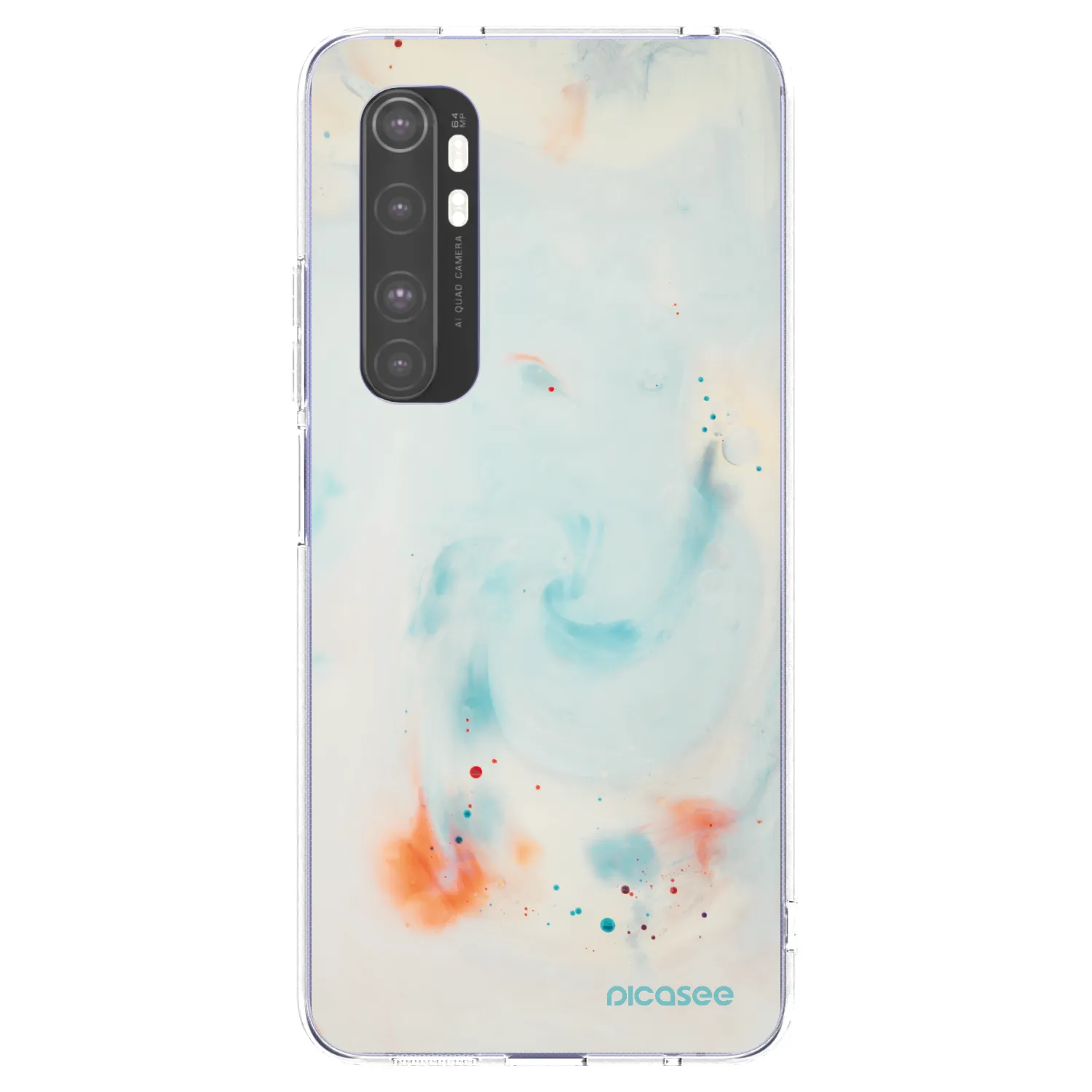 Picasee Xiaomi Mi Note 10 Lite Hülle - Transparentes Silikon - Splash