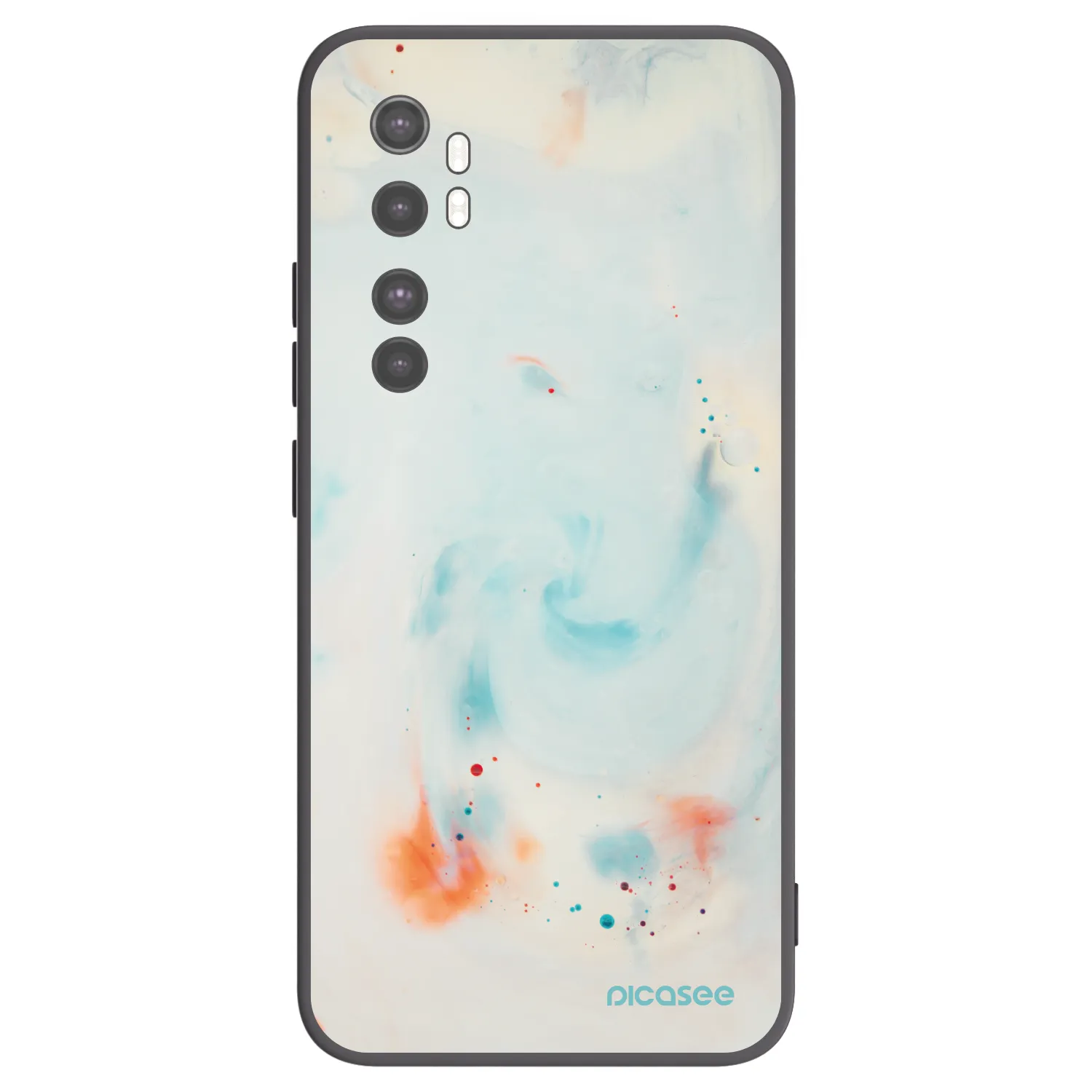 Picasee Xiaomi Mi Note 10 Lite Hülle - Schwarzes Silikon - Splash